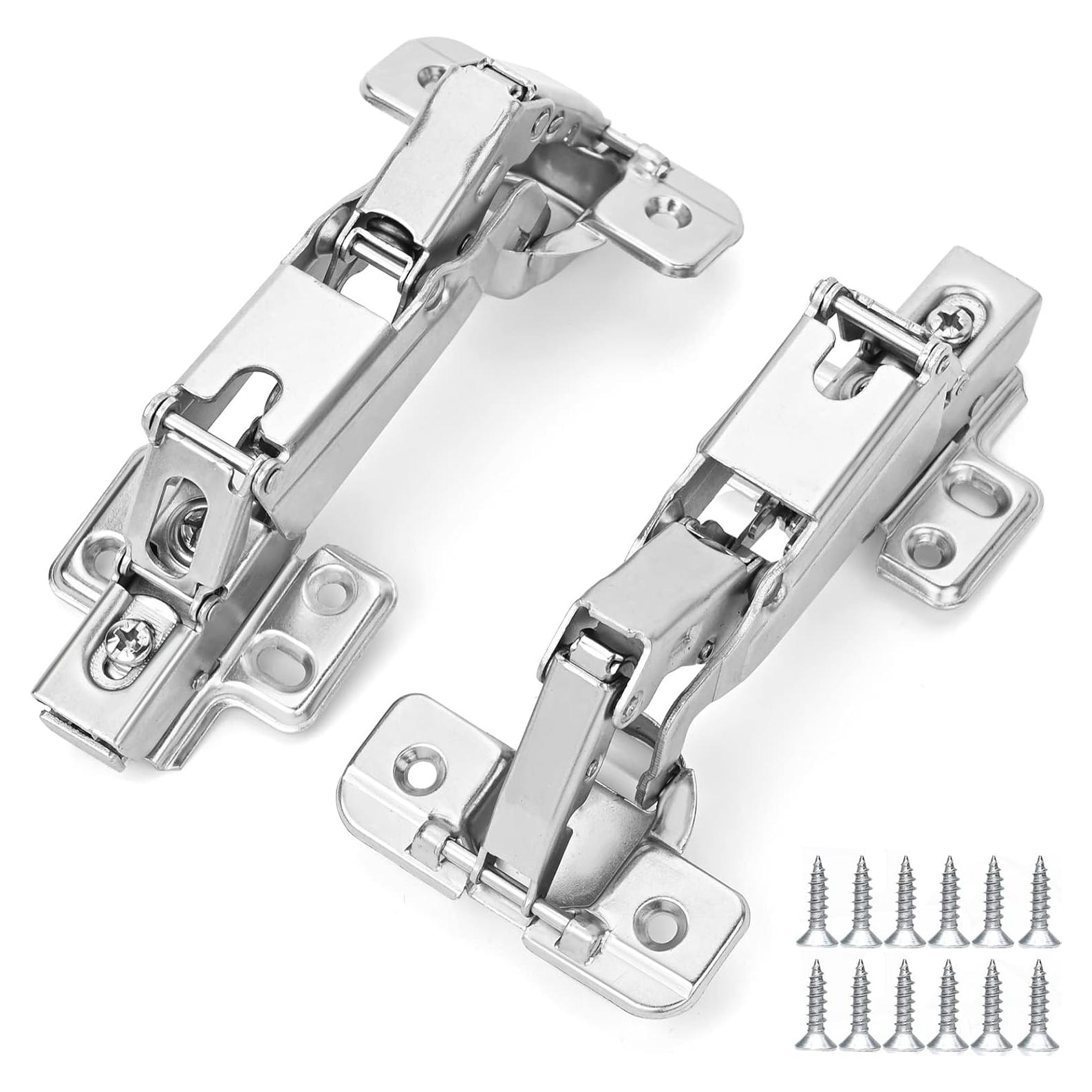 Bisagras ocultas de 165° HanOrson - 1 par de acero inoxidable