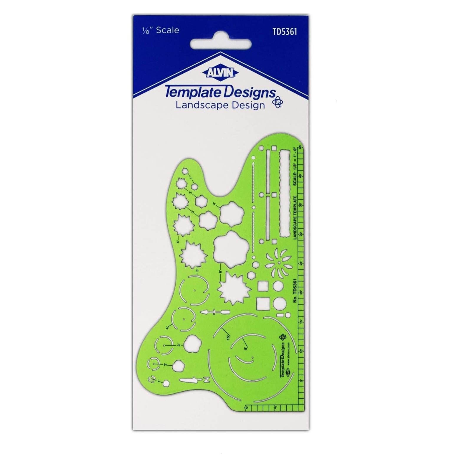 Plantilla de Diseño de Paisaje ALVIN TD5361 3.175 mm