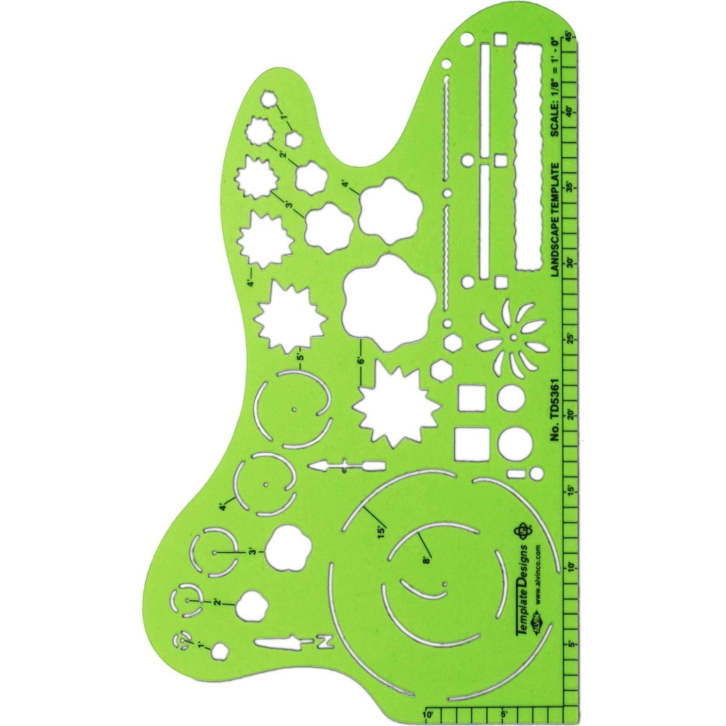 Plantilla de Diseño de Paisaje ALVIN TD5361 3.175 mm