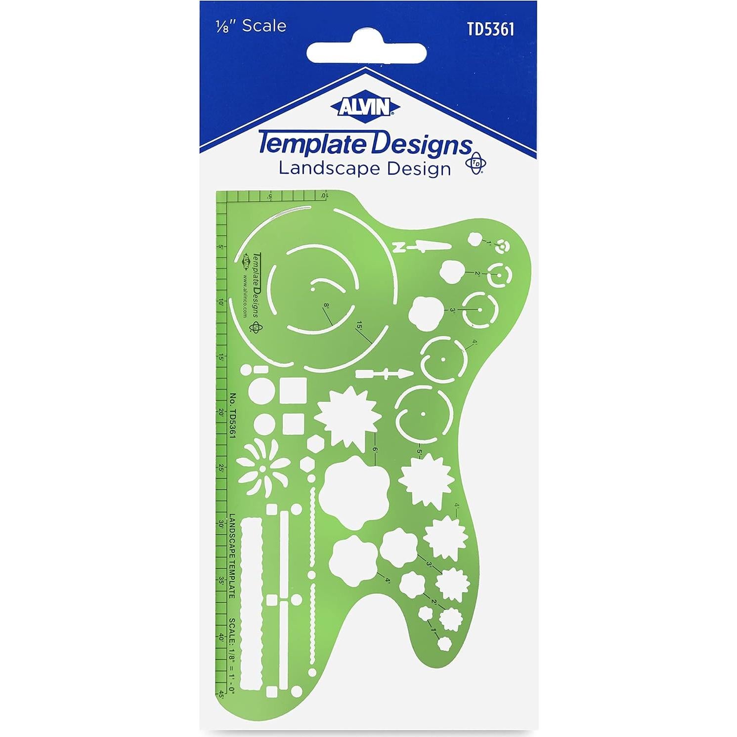 Plantilla de Diseño de Paisaje ALVIN TD5361 3.175 mm