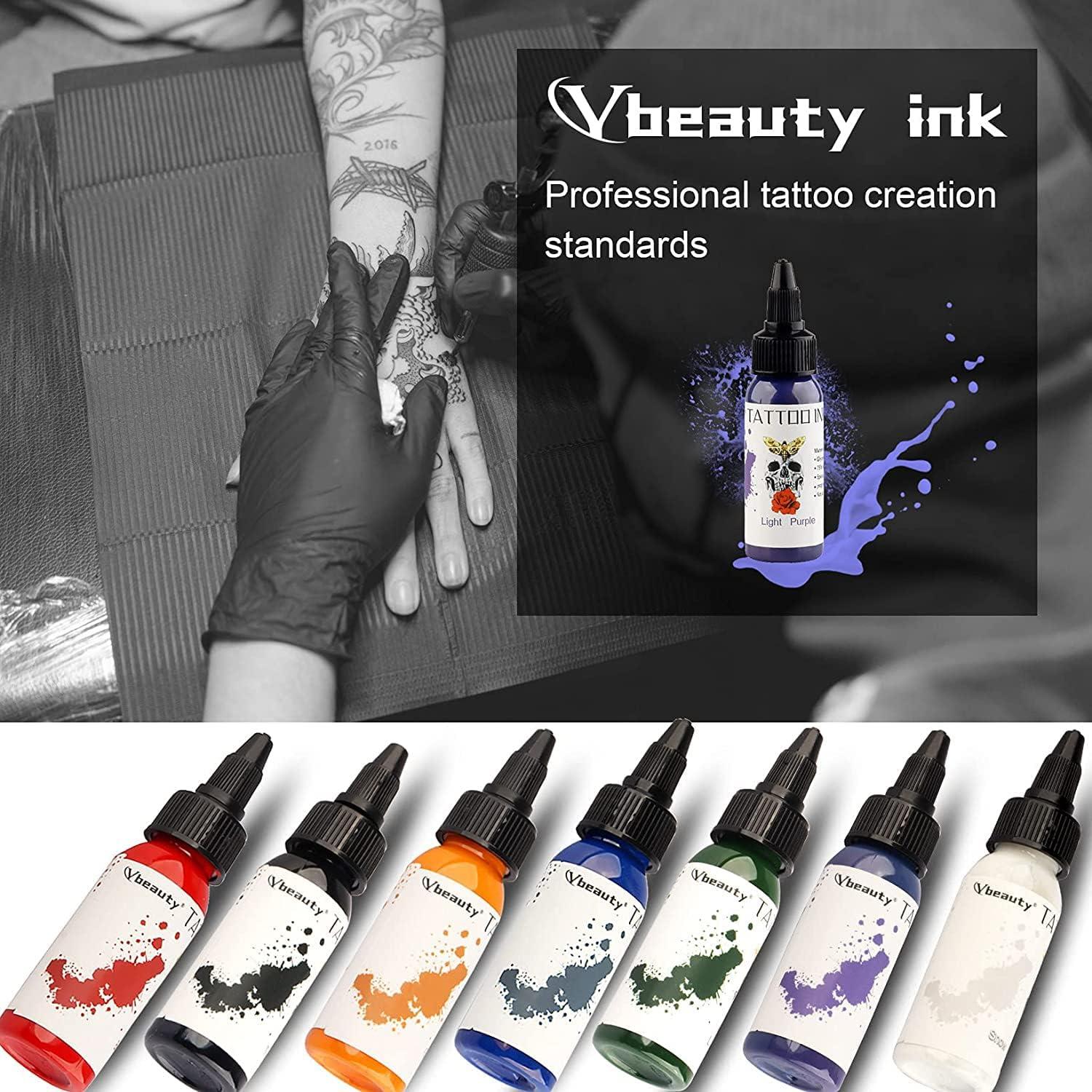 Set de Tintas para Tatuajes Tuffking 7 Colores 30ml