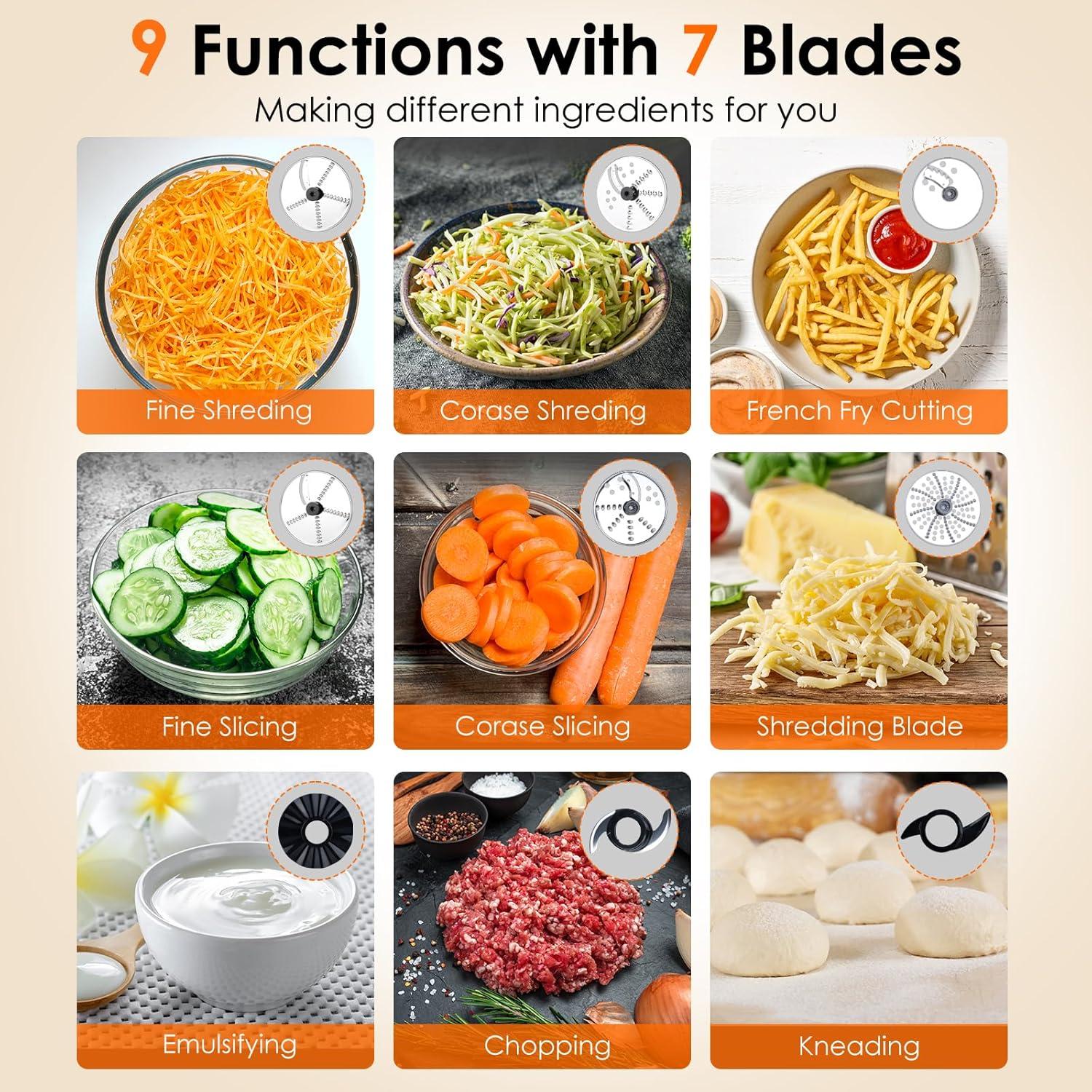 Procesador de Alimentos Davivy 16 Tazas 10 en 1 Negro