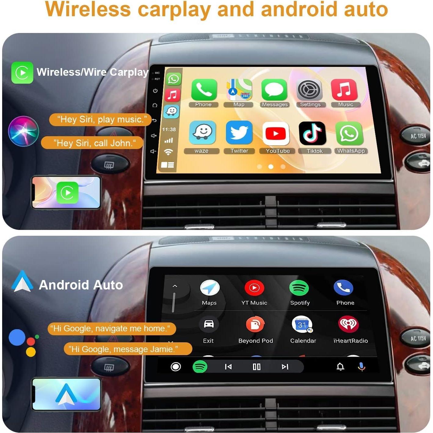 Estéreo de Coche Android 13 Inexaccessories 9" para Toyota Sienna 2004-2010