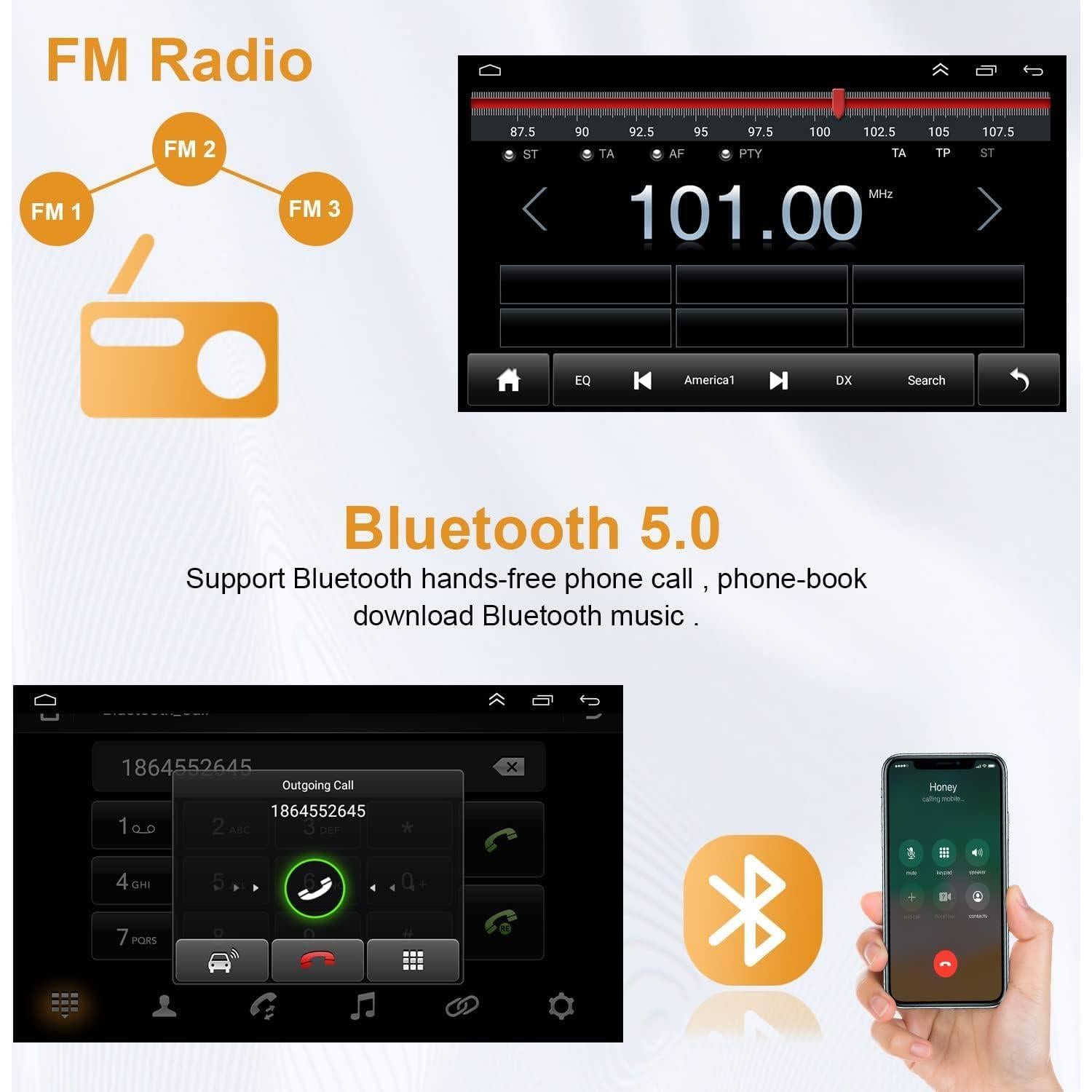 Estéreo de Coche Android 13 Inexaccessories 9" para Toyota Sienna 2004-2010