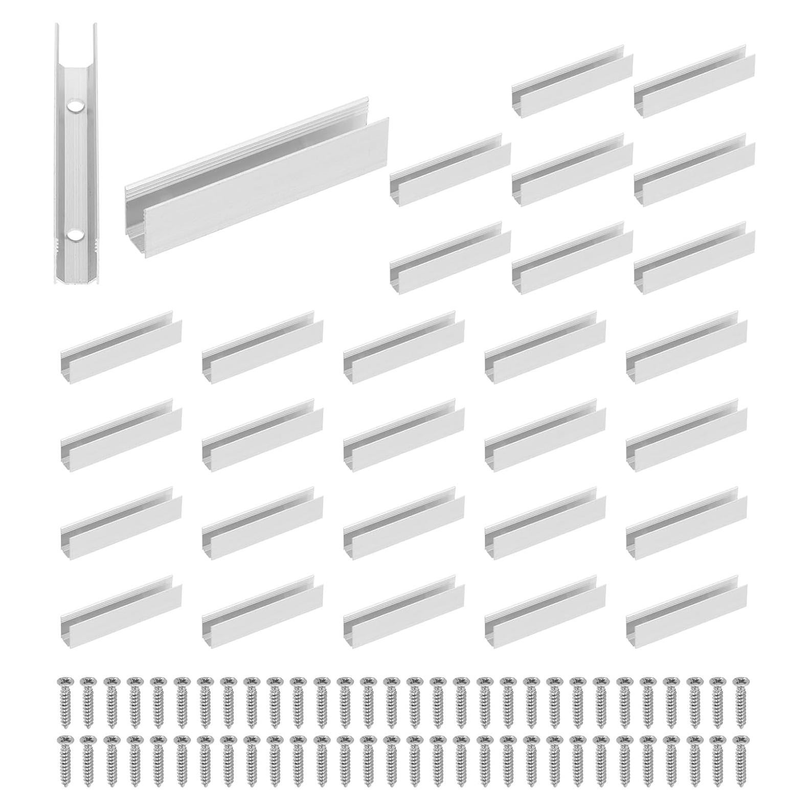 Soportes de Montaje para Luces LED PATIKIL 30 Pcs Aluminio 6x12mm