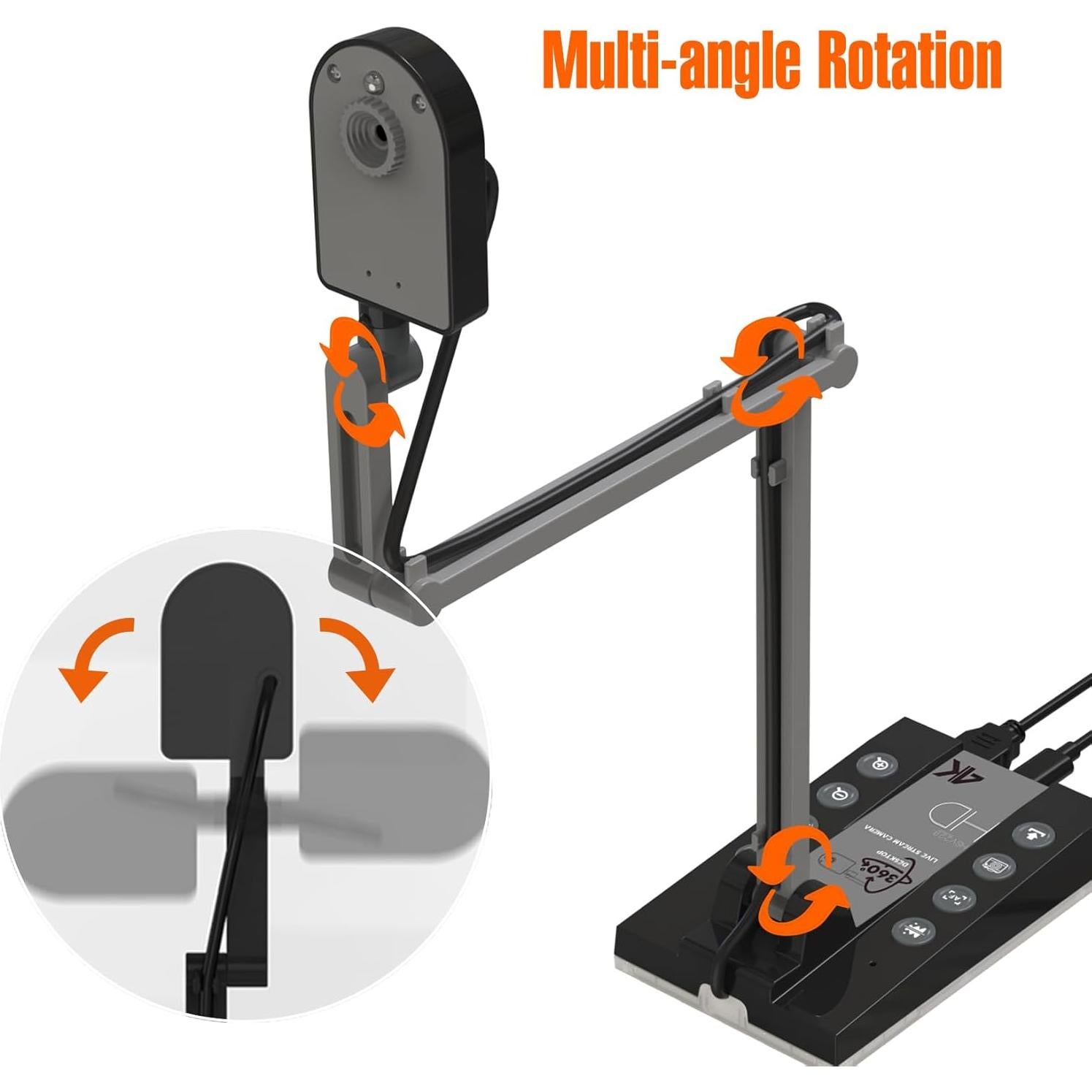 Cámara de Documentos TreasLin 15MP HDMI USB-C para Clases