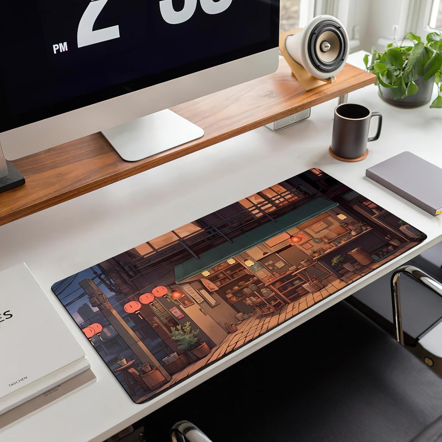 Alfombrilla de Escritorio Anime Shop 80x30cm Goma Antideslizante