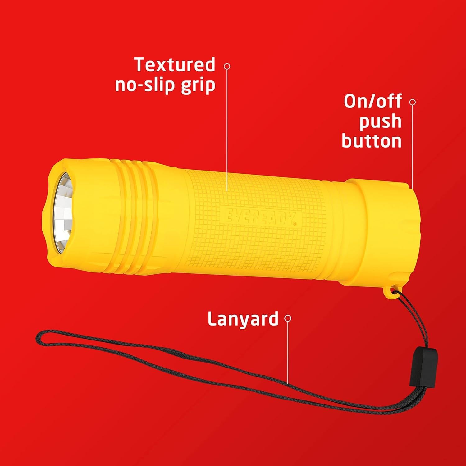 Paquete de 6 Linternas LED Eveready, Brillantes y Compactas