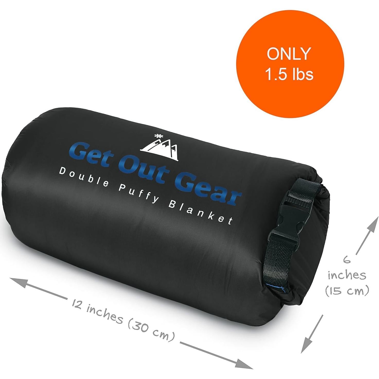 Manta de Camping Doble Puffy Get Out Gear - Ligera y Cálida