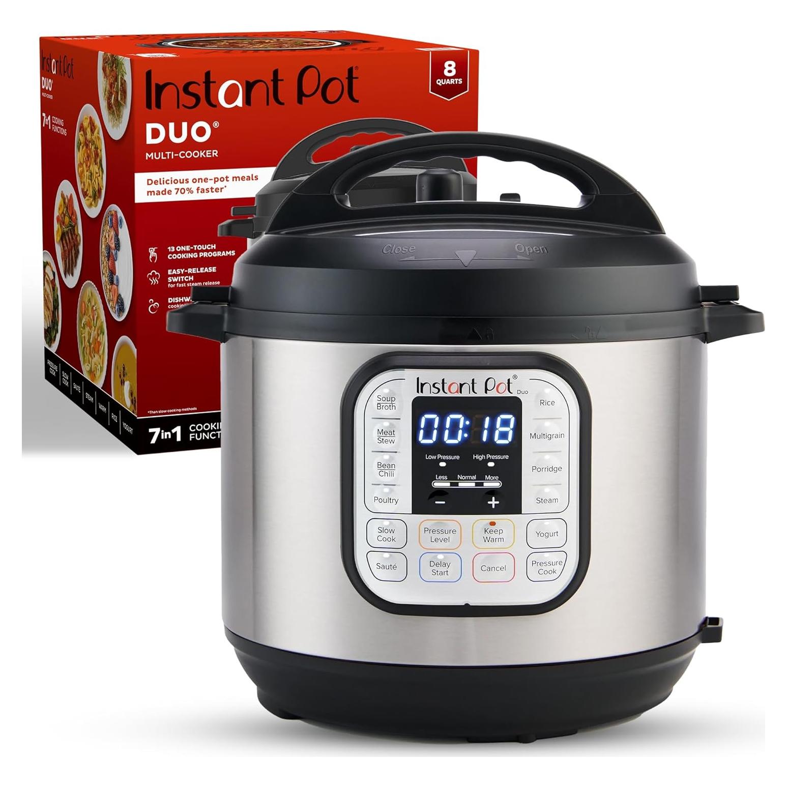 Olla de Presión Instant Pot Duo 7 en 1 Acero Inoxidable 8L