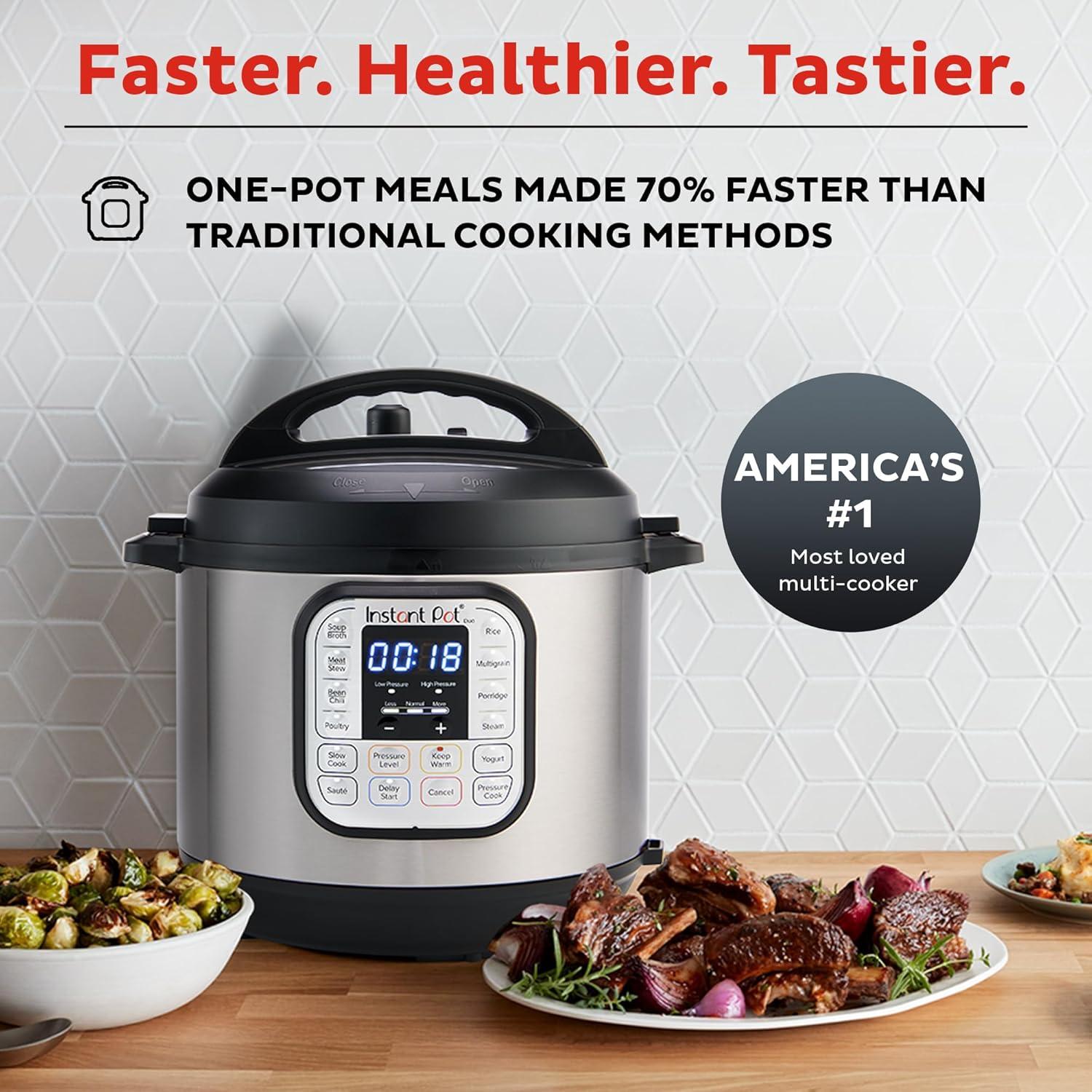 Olla de Presión Instant Pot Duo 7 en 1 Acero Inoxidable 8L