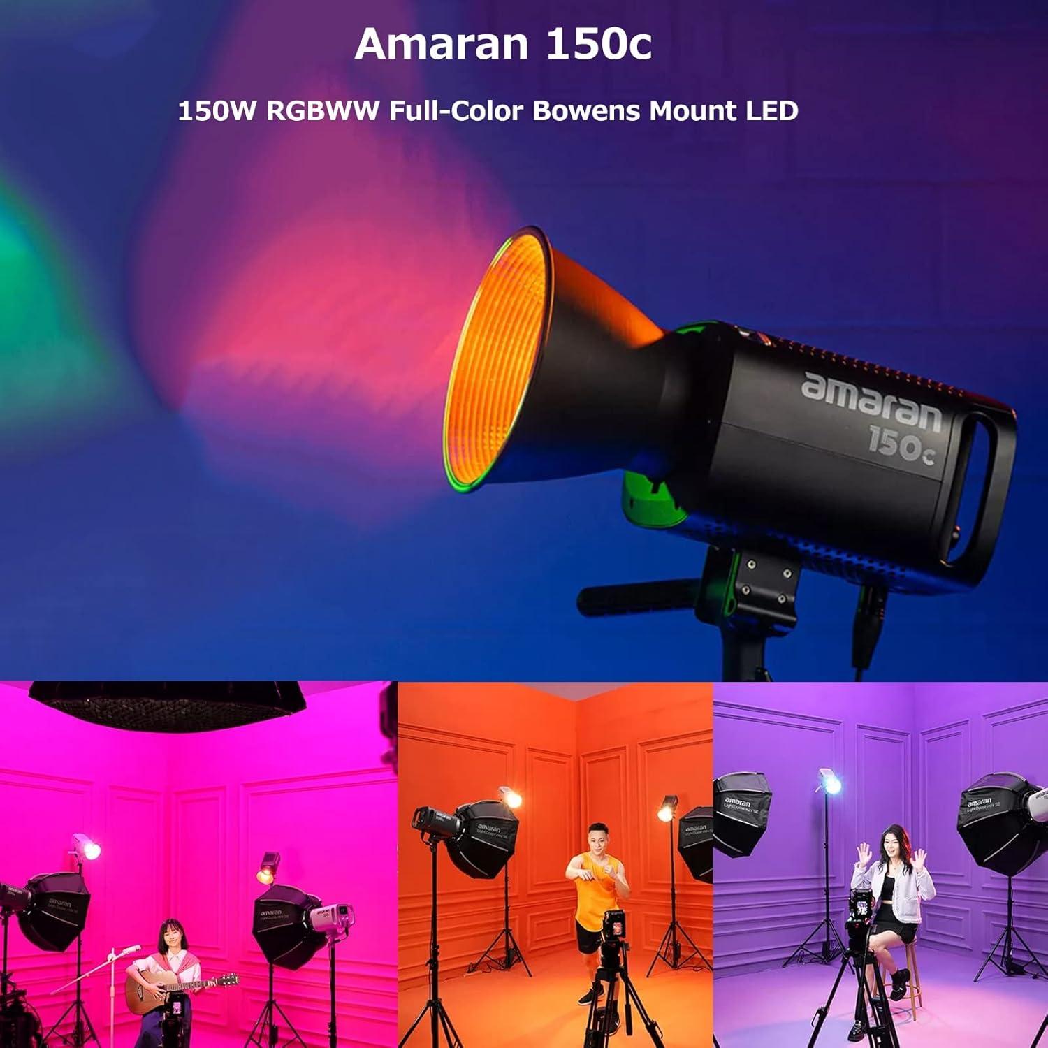 Aputure Amaran 150C Luz LED Video RGBWW 150W Bi-Color 2500K-7500K
