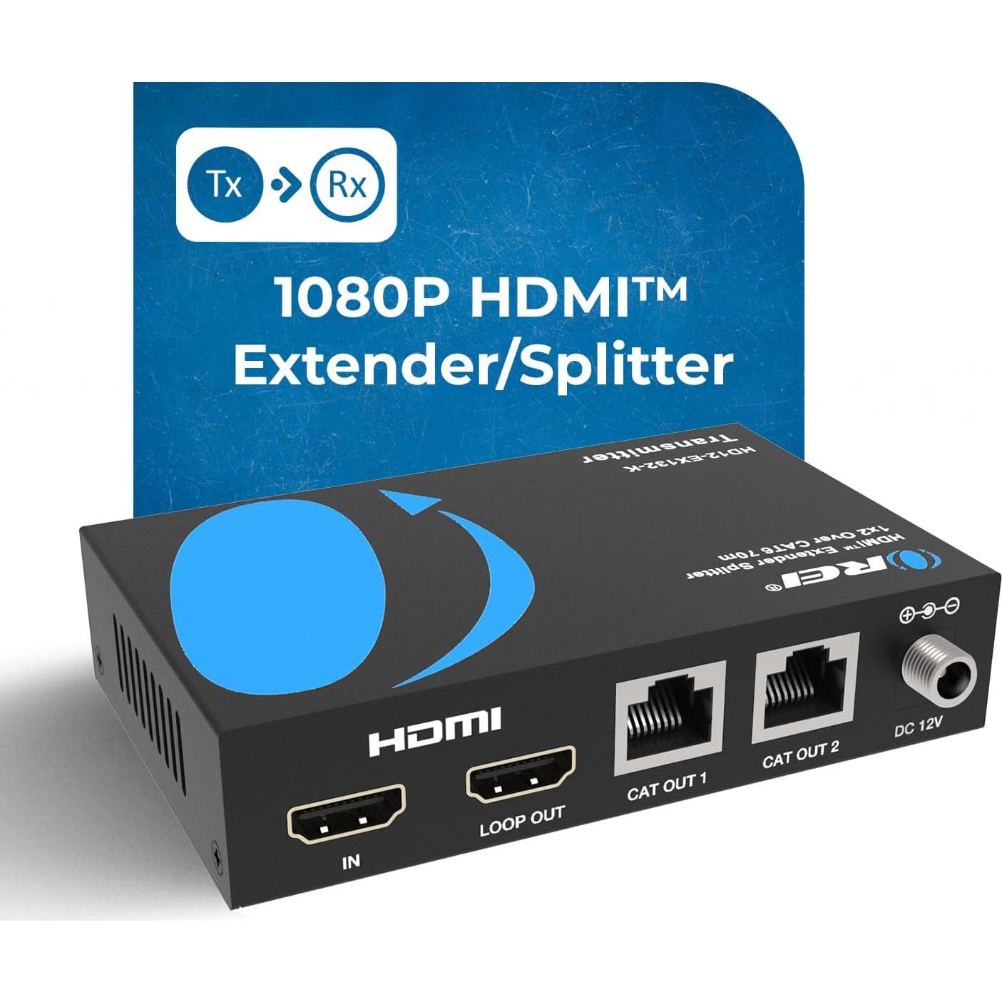 Extensor Divisor HDMI 1x2 OREI HD12-EX132 - 40.23m 1080P