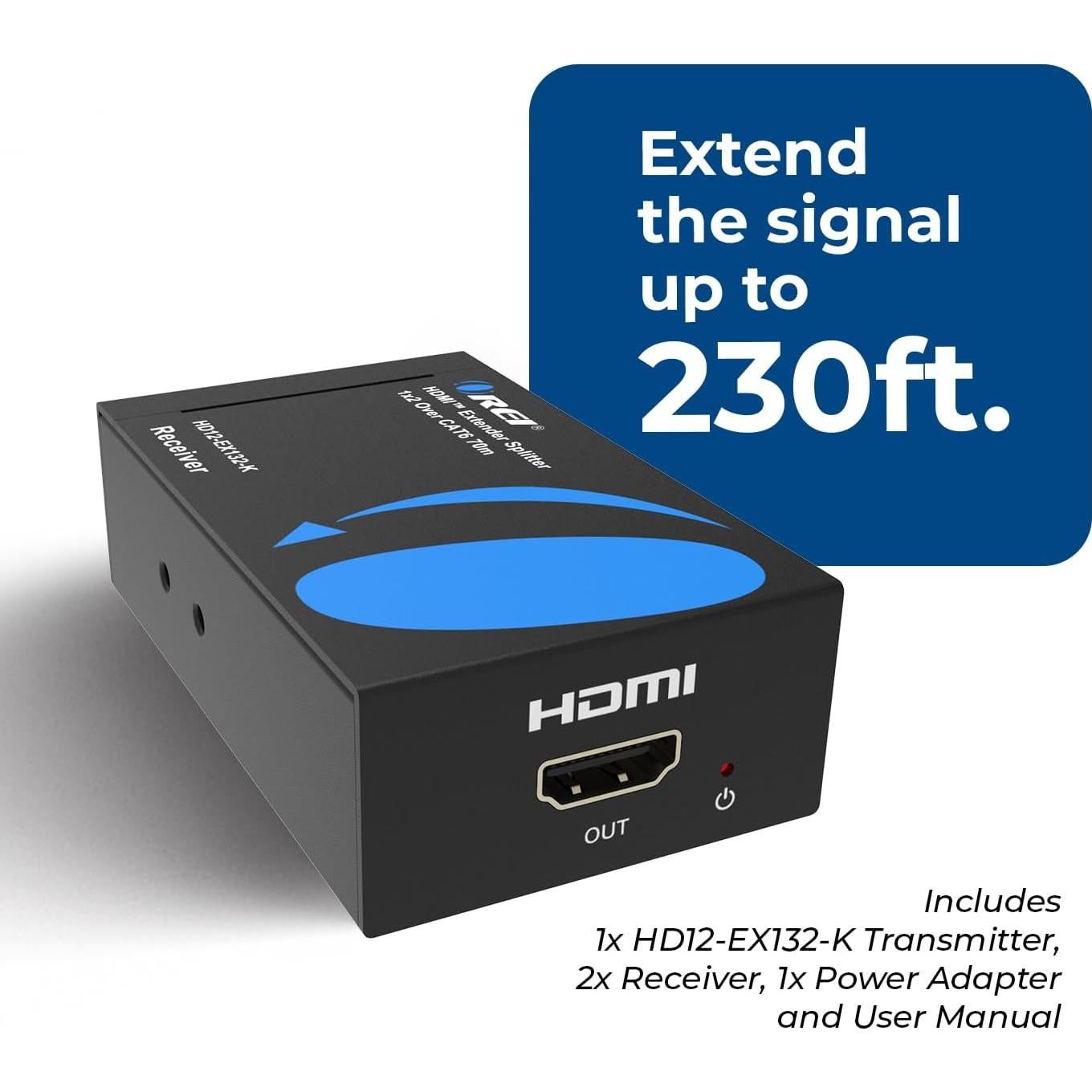 Extensor Divisor HDMI 1x2 OREI HD12-EX132 - 40.23m 1080P