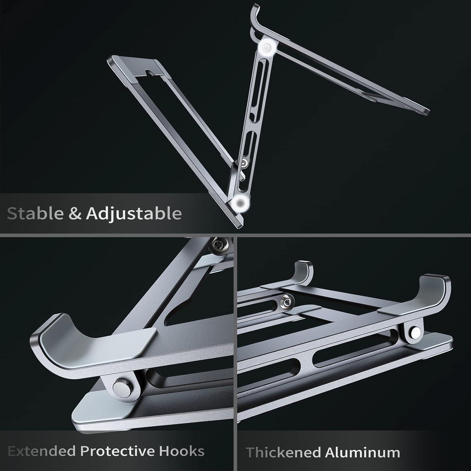 Soporte para Laptop VIGLT Ajustable Ergonomico Gris 10-17.3"