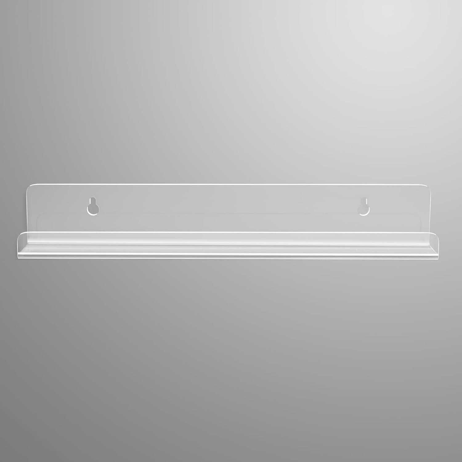 Estante Flotante Acrílico Gotega 30 cm para Discos de Vinilo