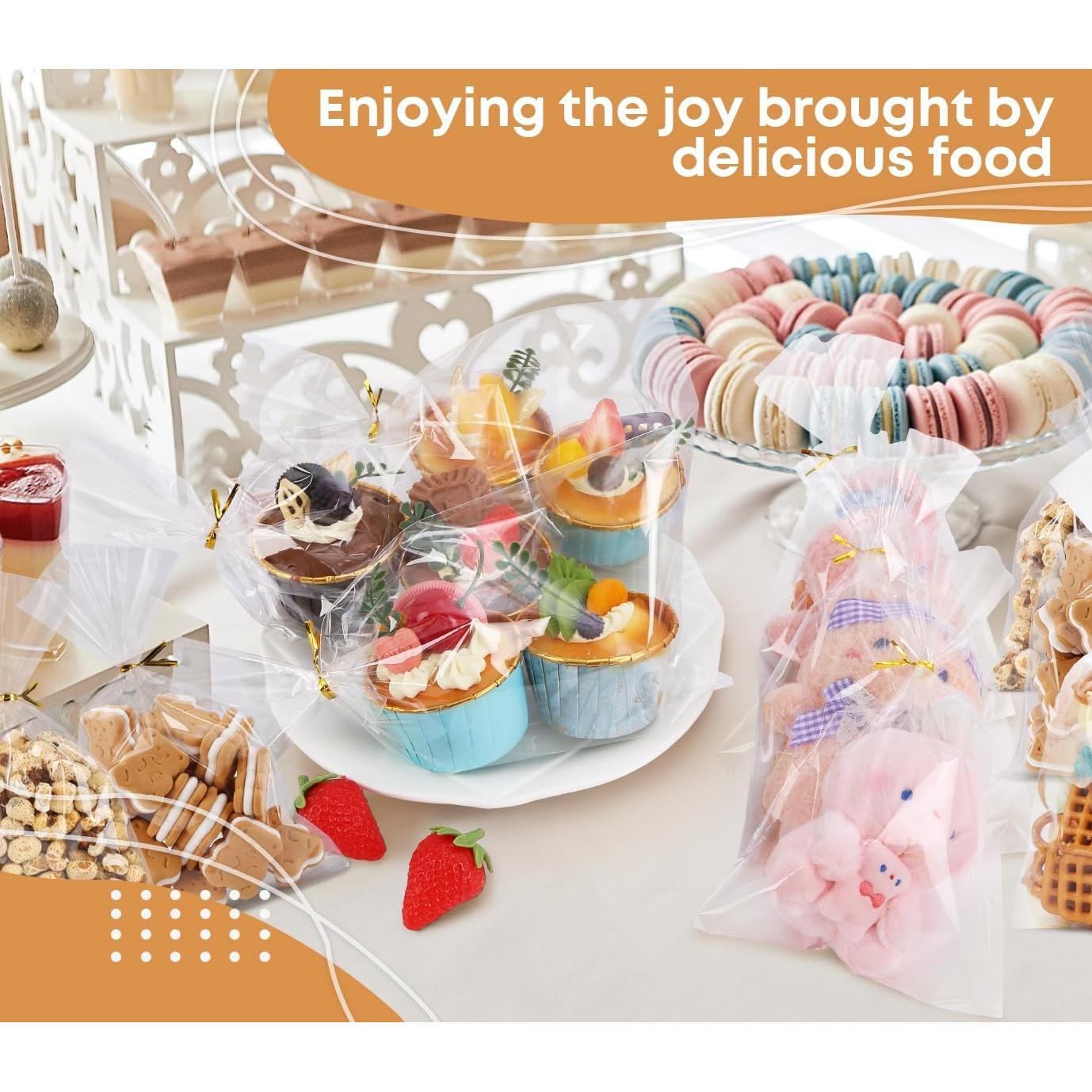 Bolsas de Celofán Transparentes SUREHOME 6x10" Paquete 100