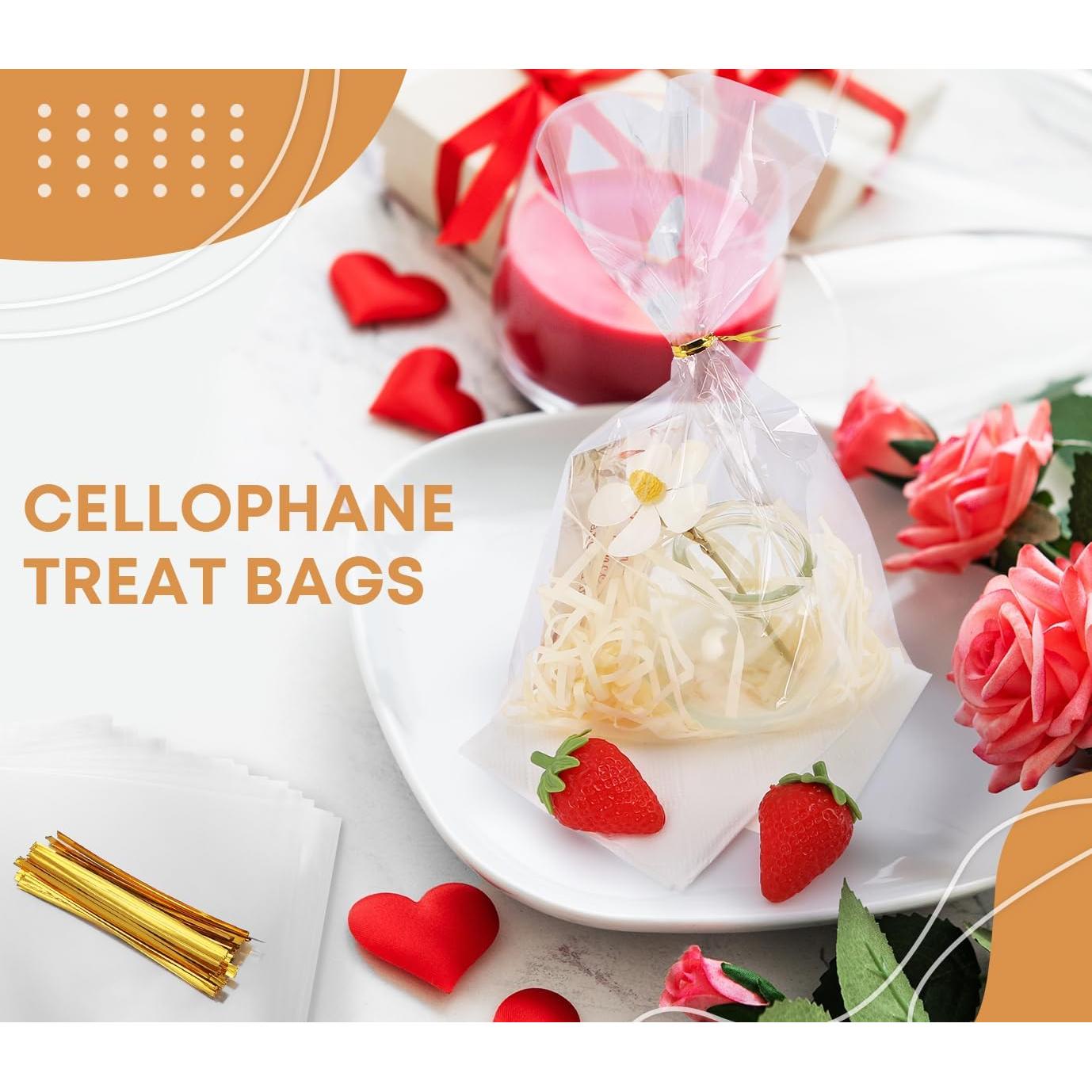 Bolsas de Celofán Transparentes SUREHOME 6x10" Paquete 100