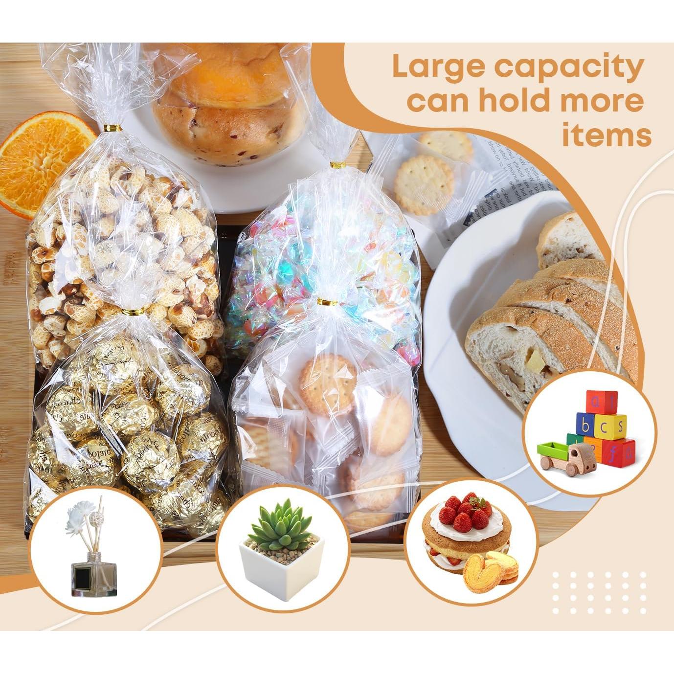 Bolsas de Celofán Transparentes SUREHOME 6x10" Paquete 100