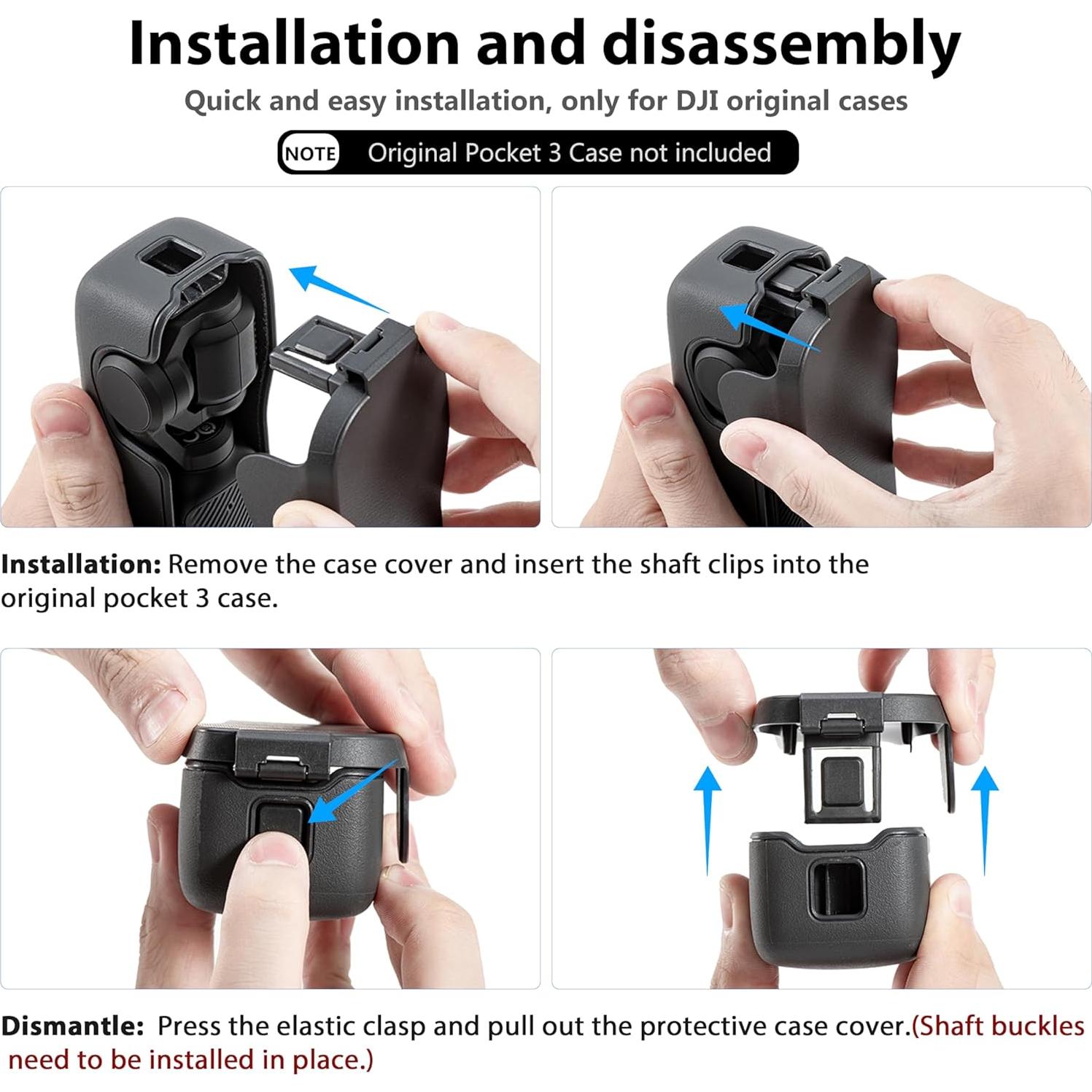 Funda Protectora para DJI Osmo Pocket 3 STARTRC - 3 Ranuras Filtros