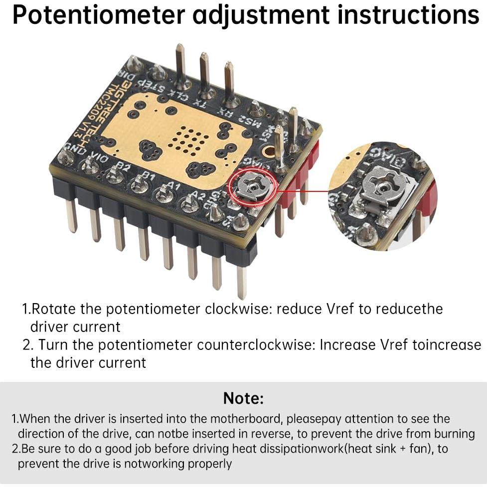 Controlador Motor Paso a Paso BIGTREETECH TMC2209 V1.3 6PCS