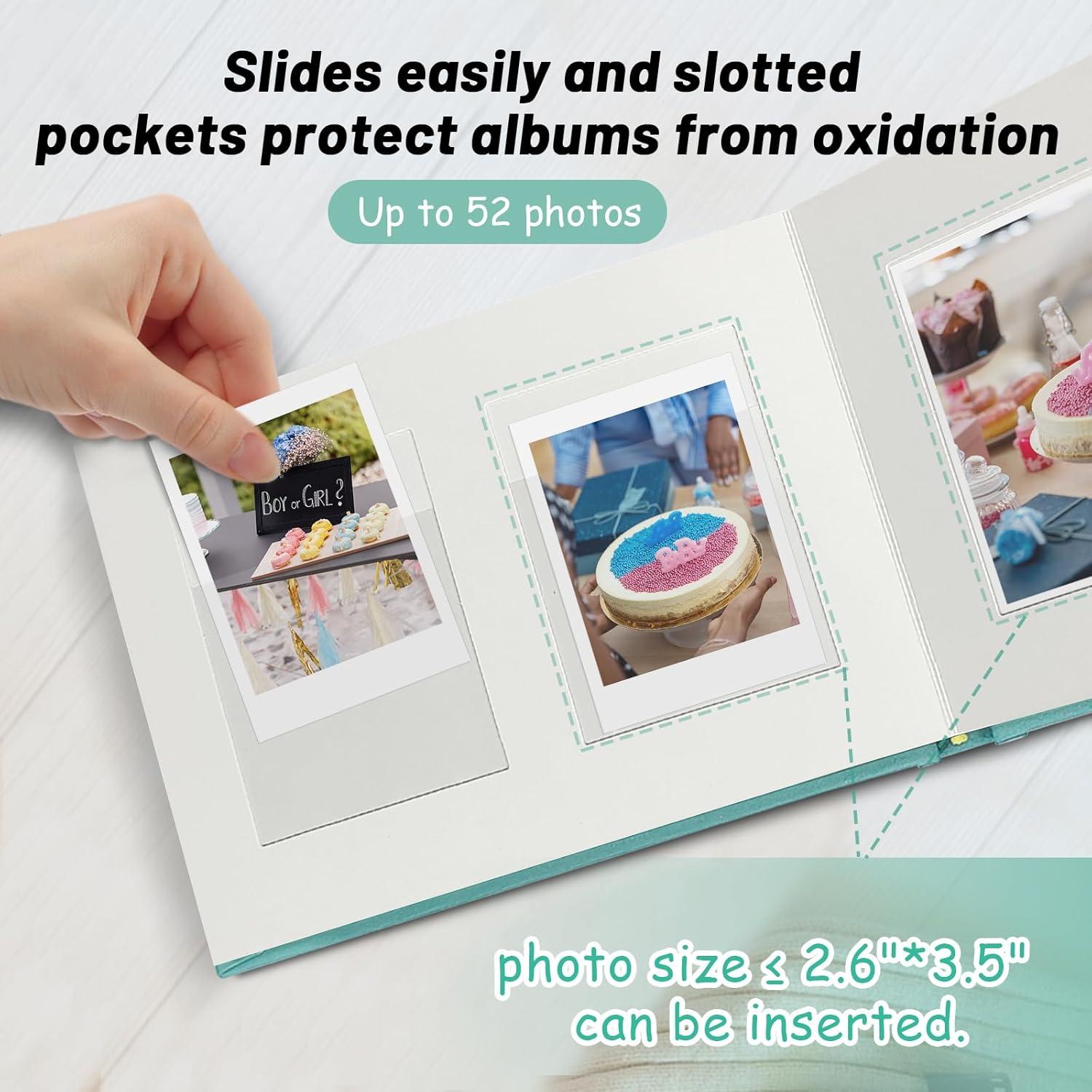 Álbum de Fotos Mini Kuword Aqua 52 Bolsillos 21x15 cm