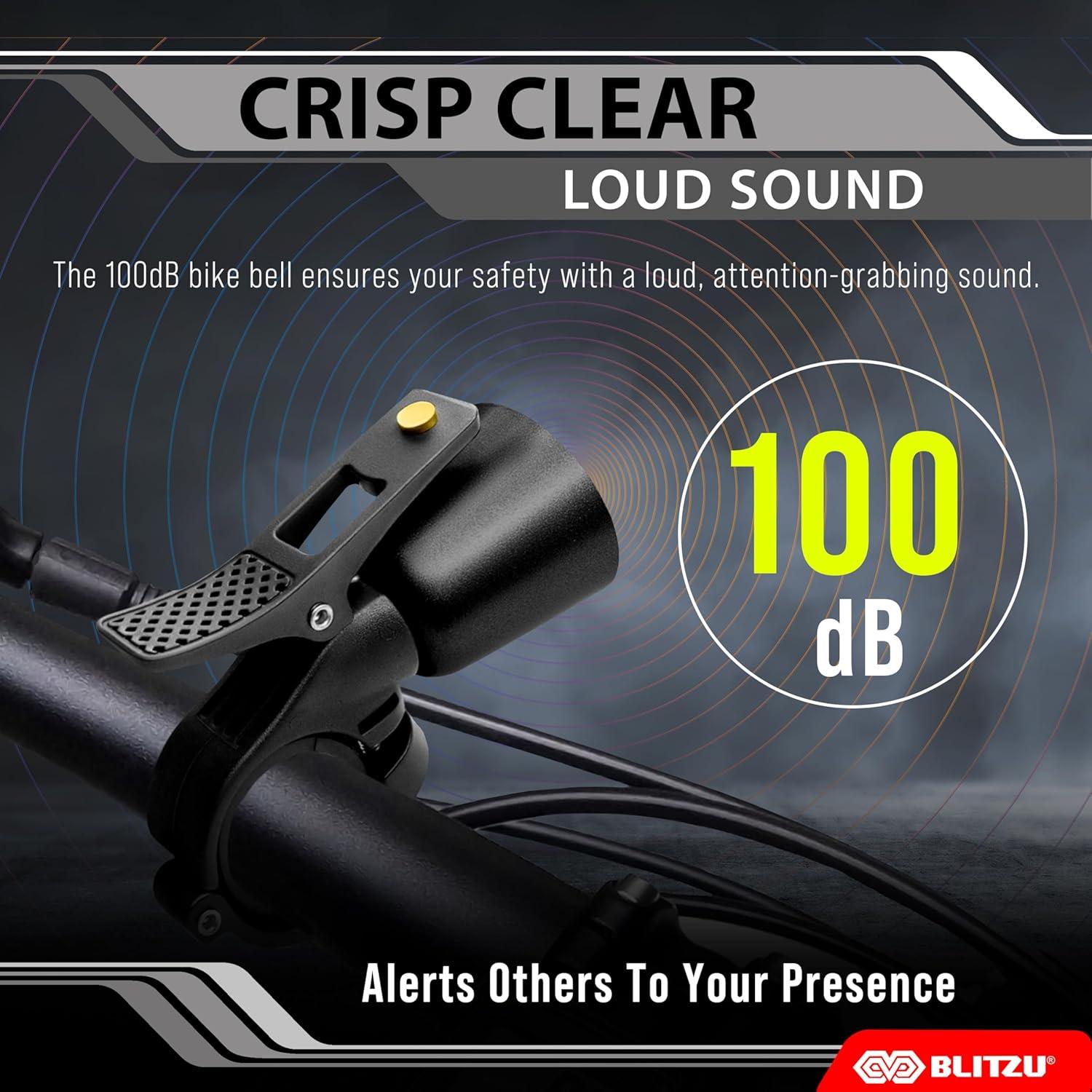 Campana de Bicicleta BLITZU Clásica 110 dB Manillar 22.2-31.8 mm