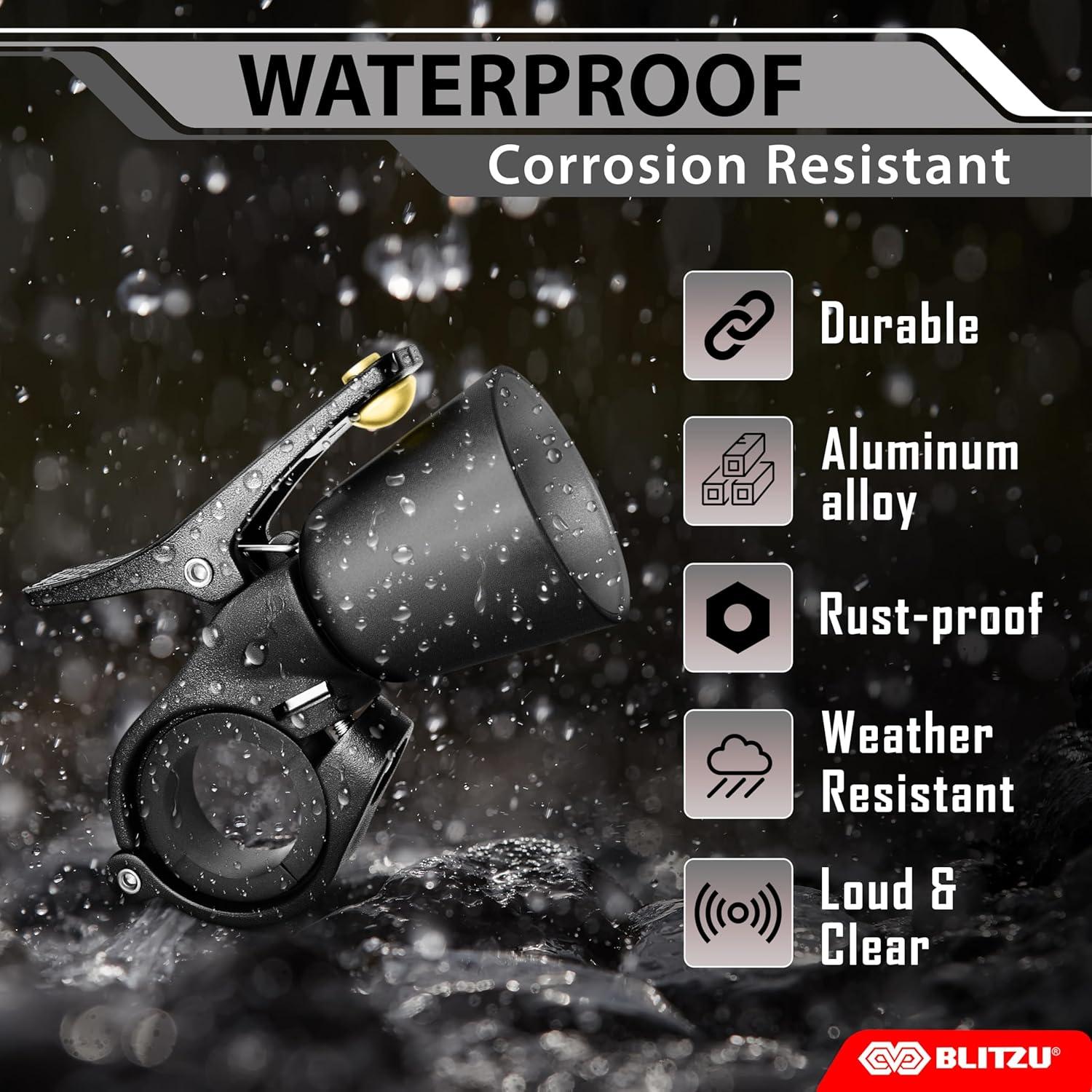 Campana de Bicicleta BLITZU Clásica 110 dB Manillar 22.2-31.8 mm