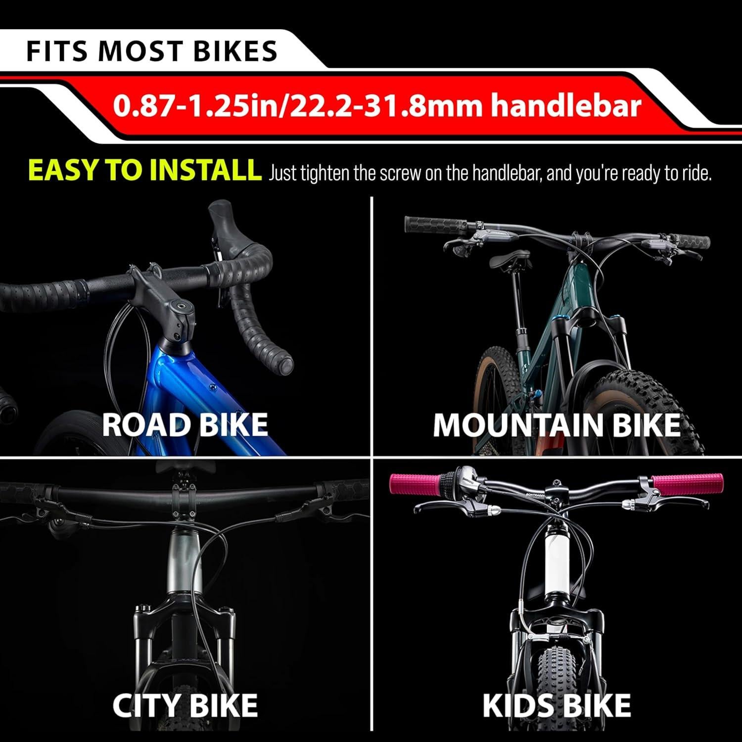 Campana de Bicicleta BLITZU Clásica 110 dB Manillar 22.2-31.8 mm