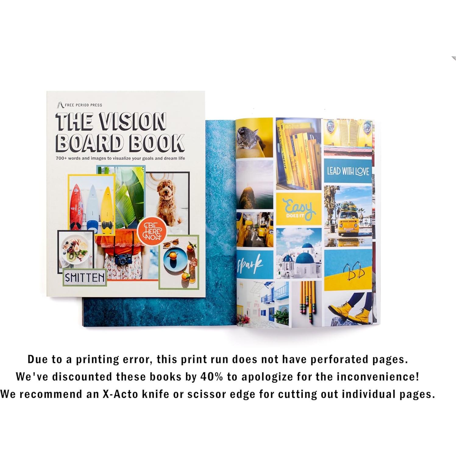 Kit de Tablero de Visión Free Period Press - 120 Páginas para Adultos