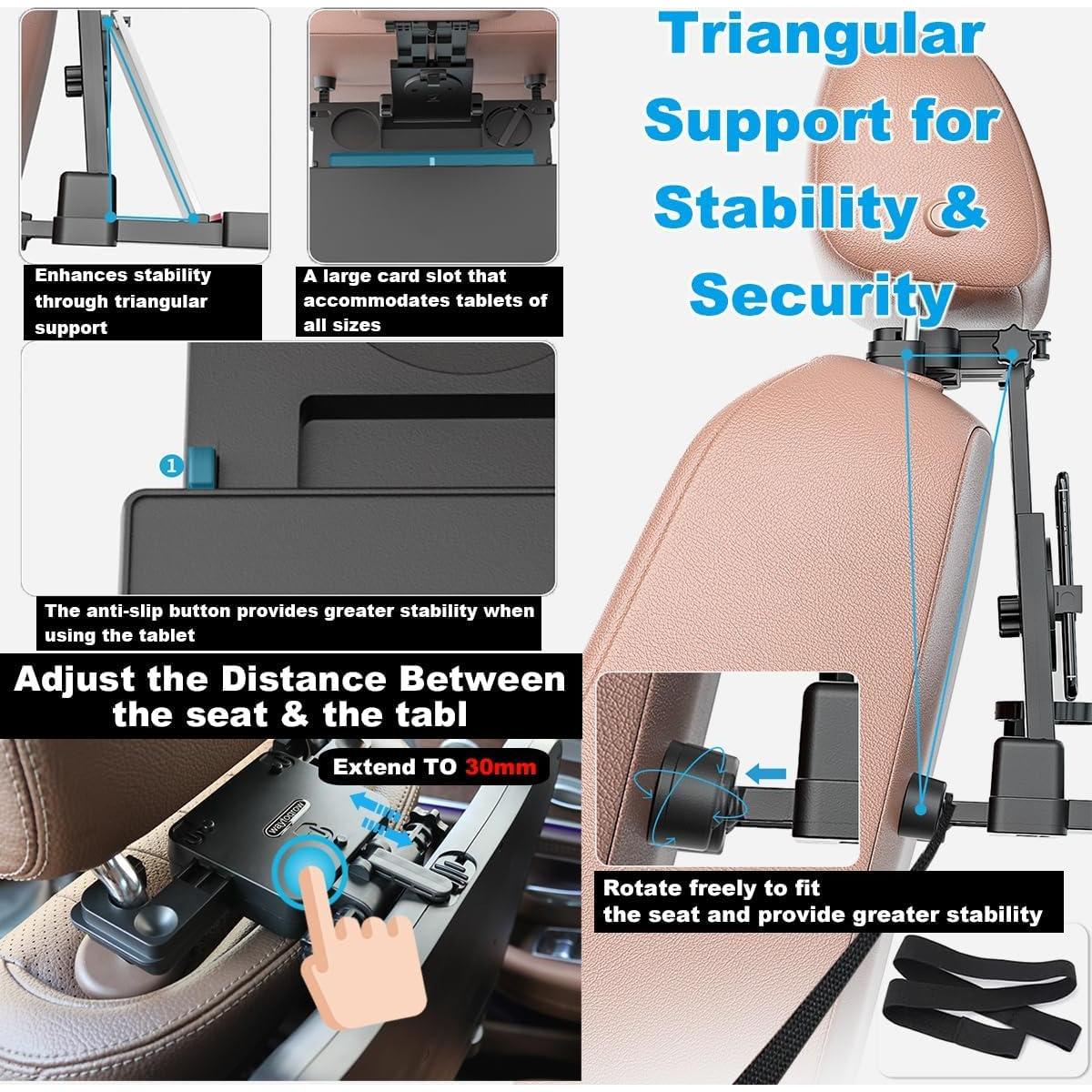 Mesa de bandeja trasera de coche AUEOTUAR OA1803 plegable