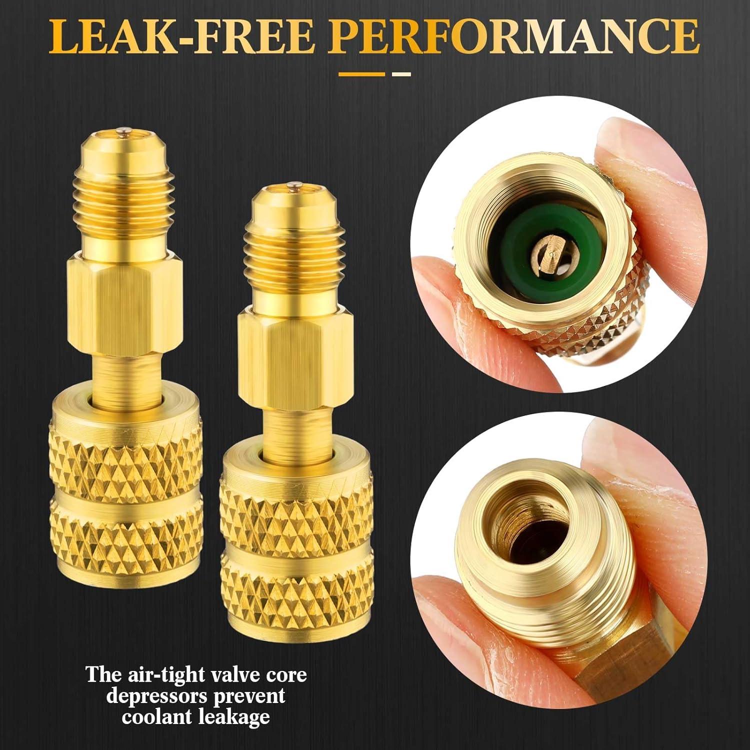 Mudder Válvula de Bola Compacta 7 Piezas para Refrigerante HVAC