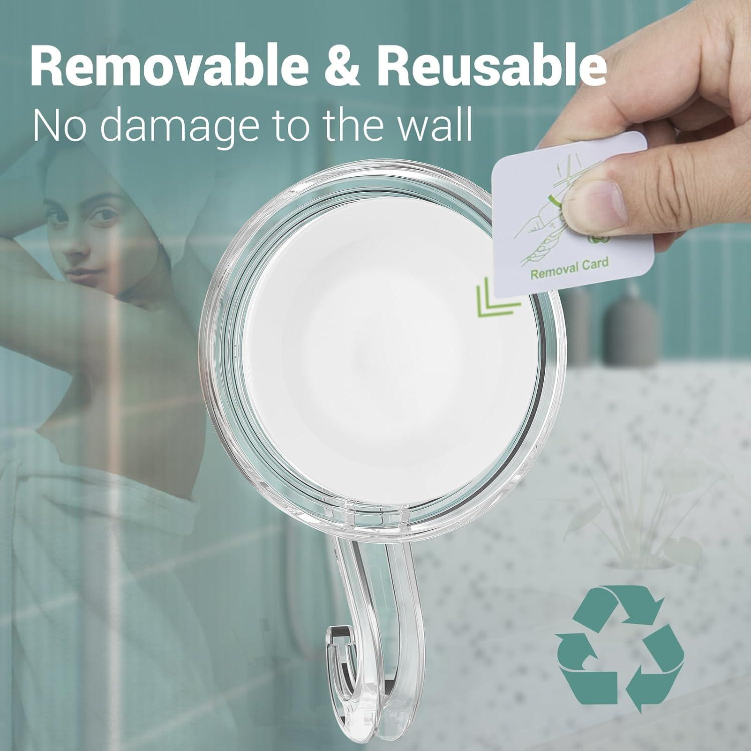 Ganchos de Ventosa Budget & Good - 2 Piezas Reutilizables 5 kg