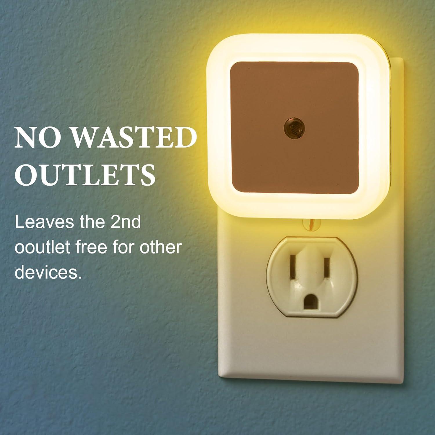 Luces Nocturnas LED Tuanse 24 Pcs con Sensor Inteligente Luz Cálida