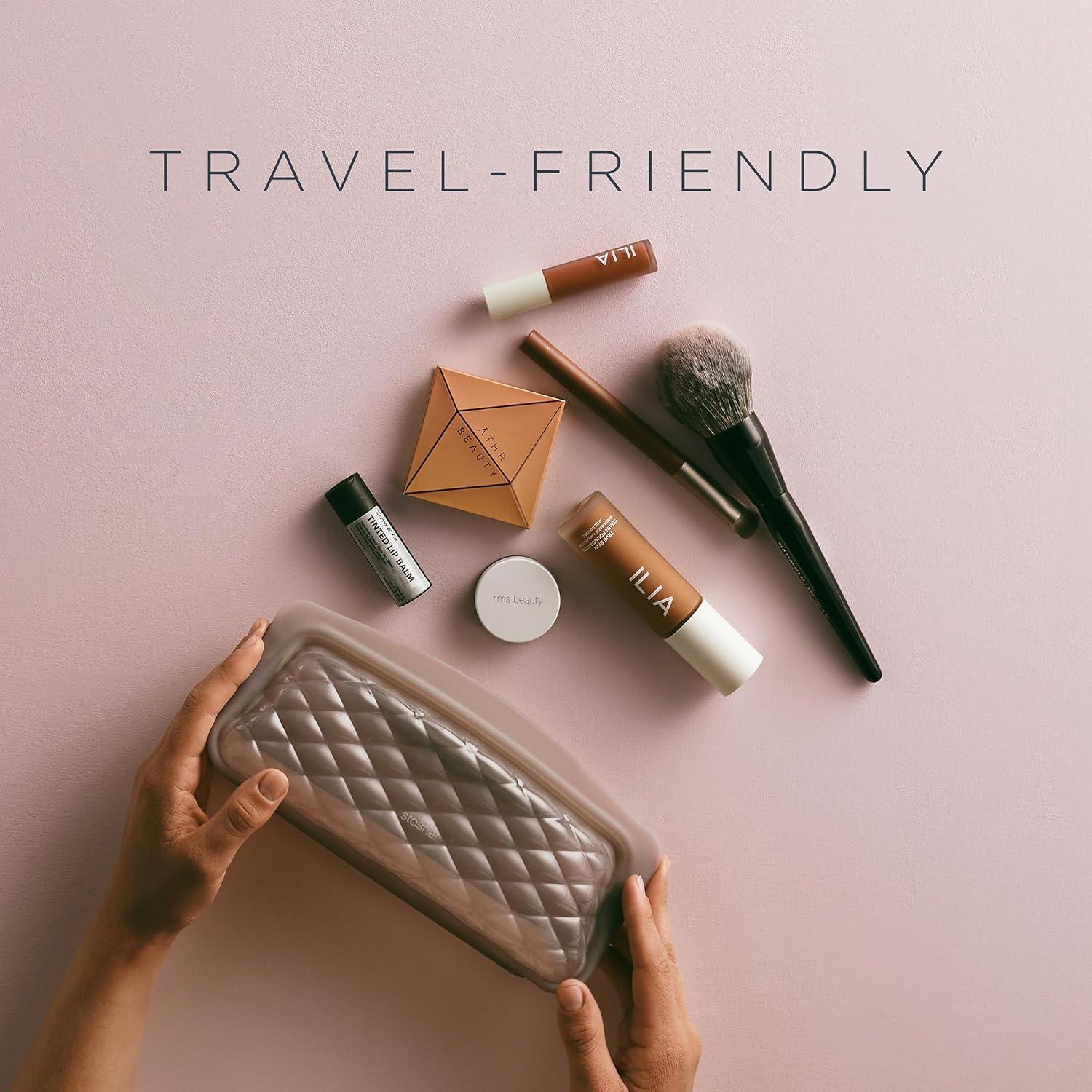 Bolsas de Maquillaje Reutilizables Stasher 3-Pack Taupe