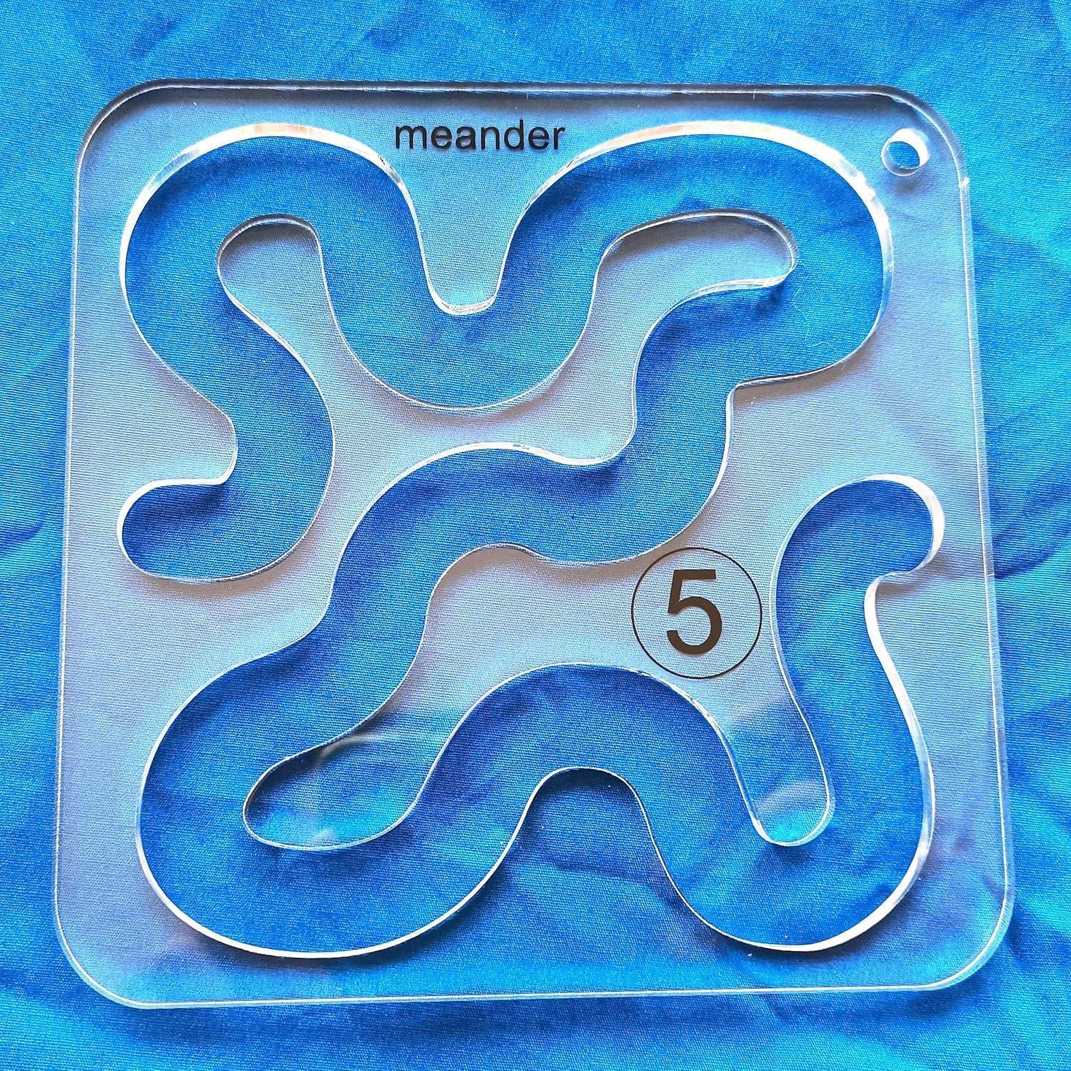 Plantilla de Acolchado a Máquina Bequilter Meander 12.2cm