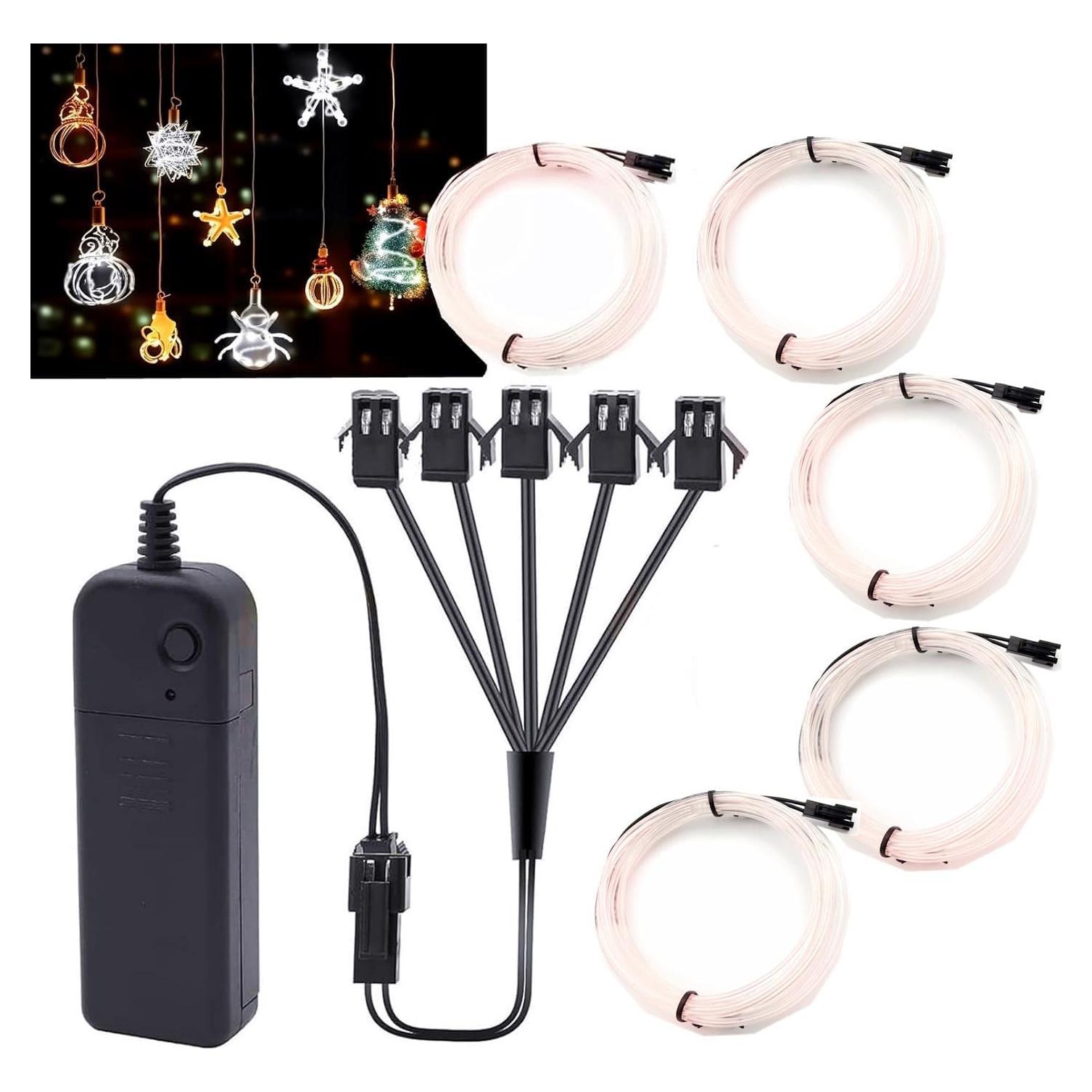 Luces LED de Alambre Ourbest 1M Batería Decoración DIY