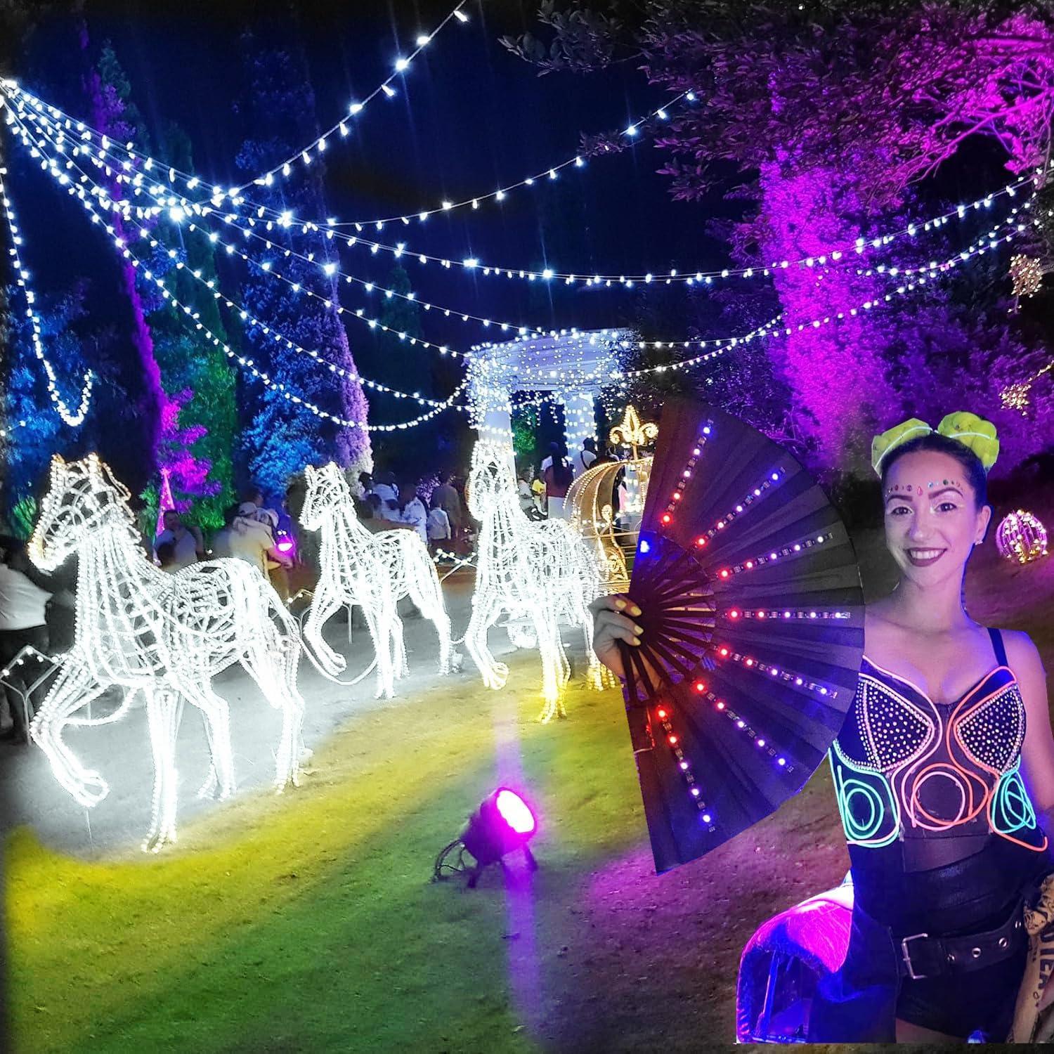 Luces LED de Alambre Ourbest 1M Batería Decoración DIY