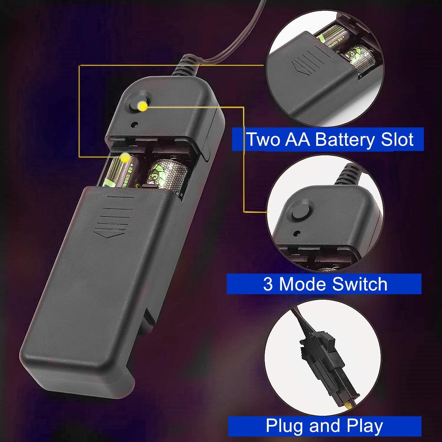 Luces LED de Alambre Ourbest 1M Batería Decoración DIY