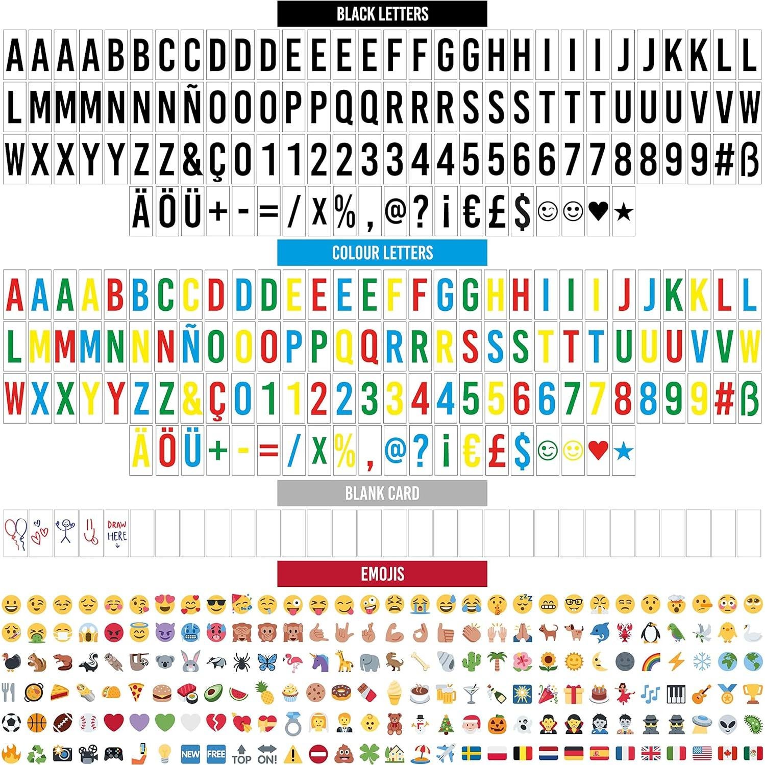 Caja de Luz Led Marquee BONNYCO 22x30 cm con 400 Letras