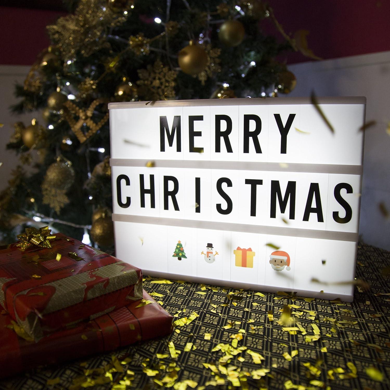 Caja de Luz Led Marquee BONNYCO 22x30 cm con 400 Letras