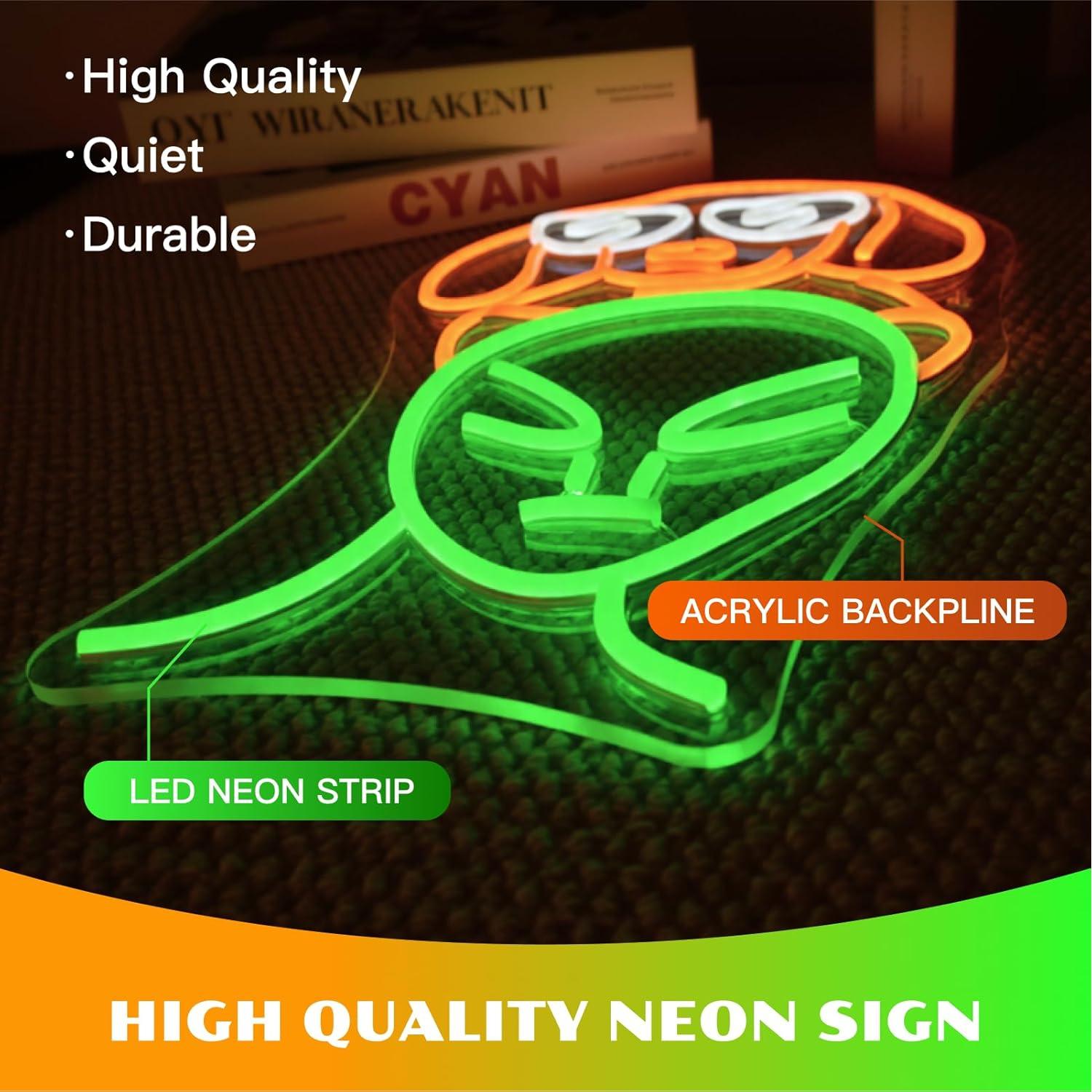 Luz de Neón LED Ineonlife Perro Alienígena 25 x 42 cm