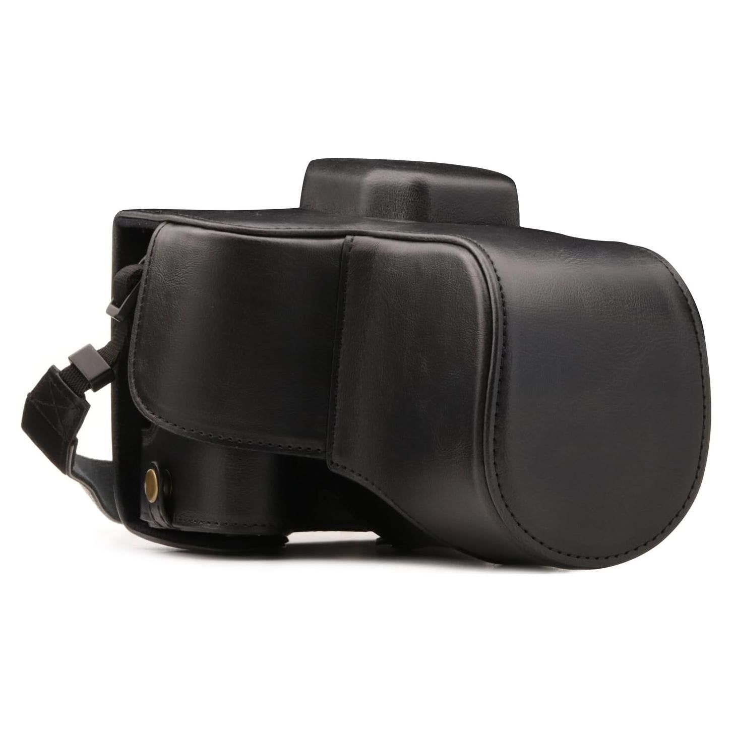 Funda de Cuero MegaGear para Canon EOS Rebel SL3, SL2, Kiss X9