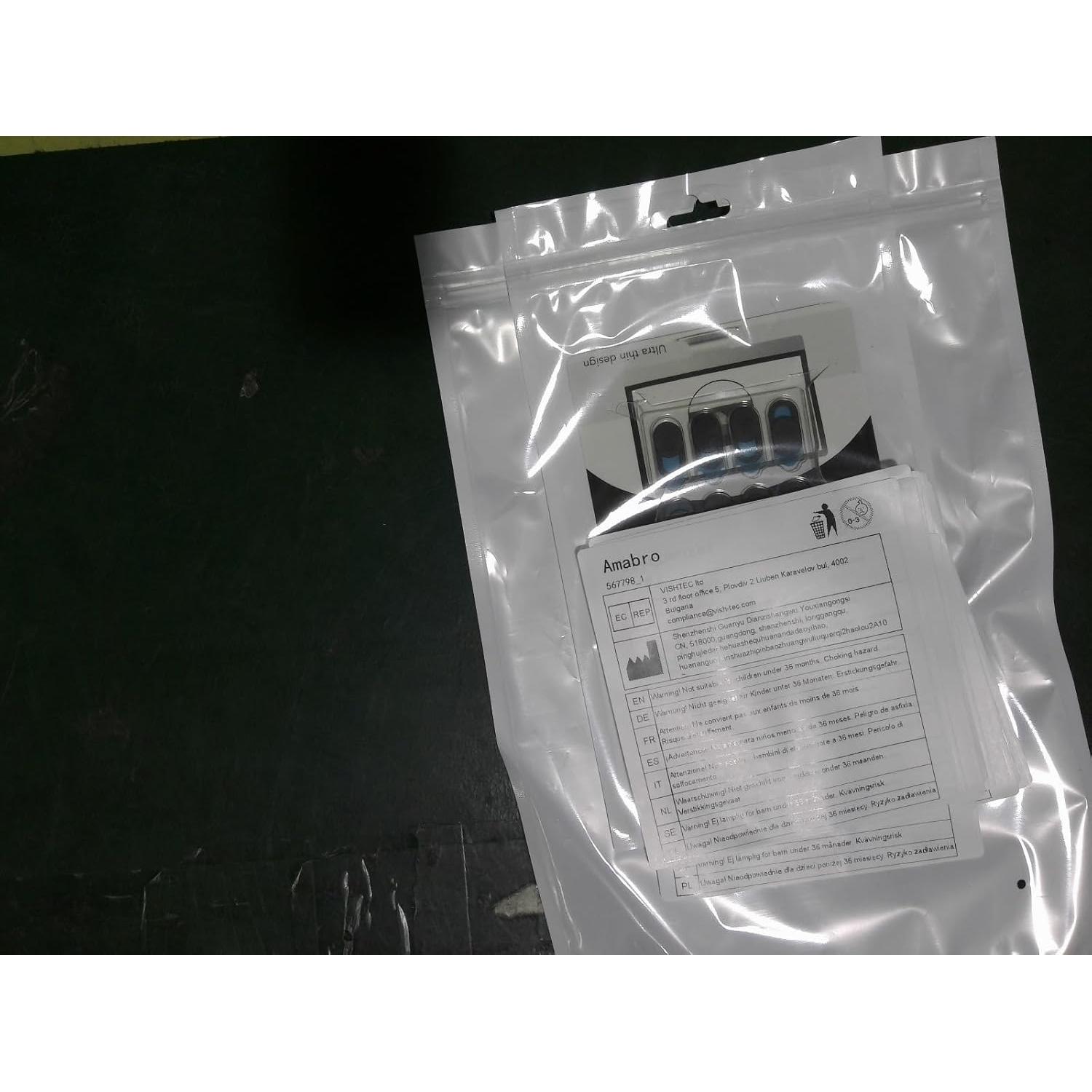 Cubierta de Cámara Web Deslizante Amabro 4PCS Negro