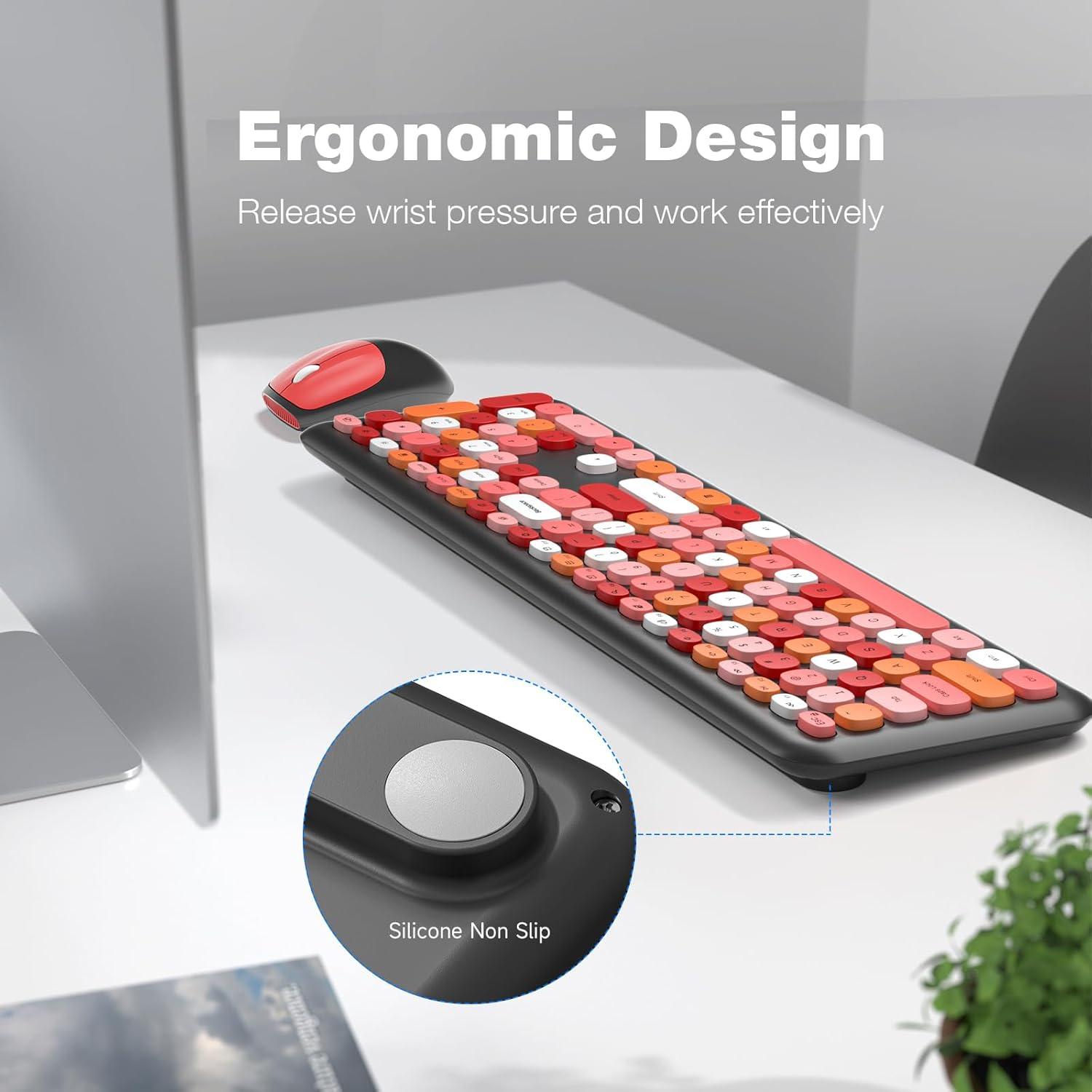 Combo Teclado y Ratón Inalámbrico Dilter 2.4 GHz USB Negro