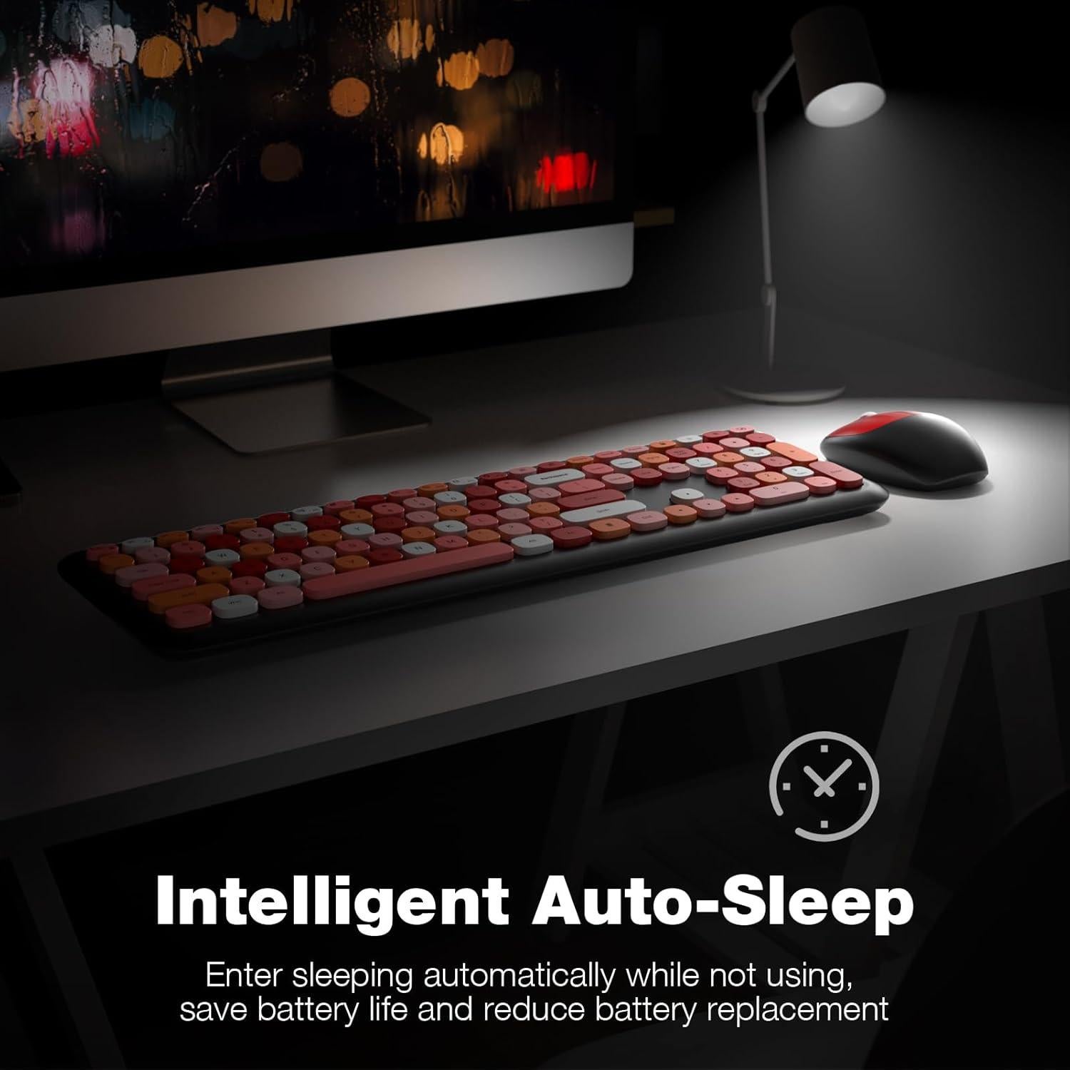 Combo Teclado y Ratón Inalámbrico Dilter 2.4 GHz USB Negro