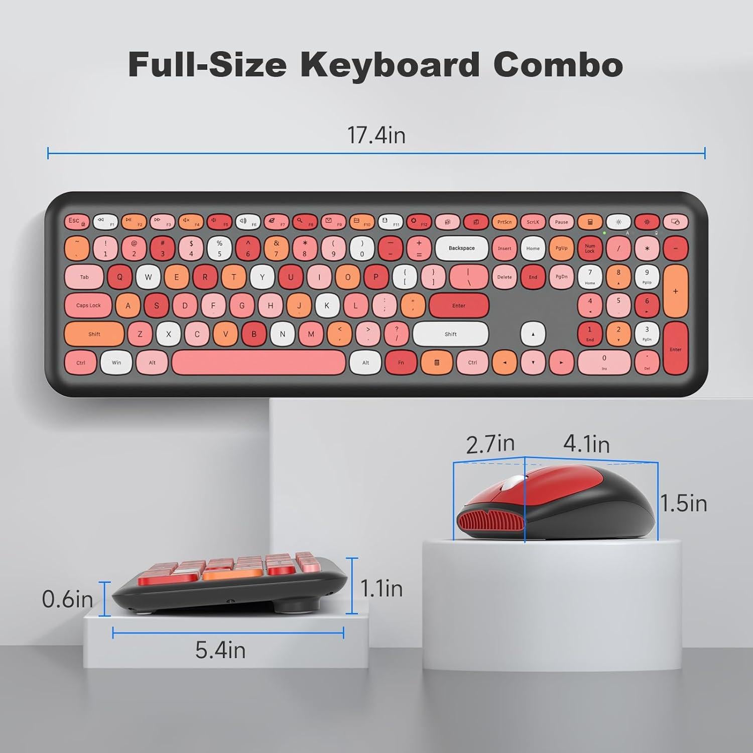 Combo Teclado y Ratón Inalámbrico Dilter 2.4 GHz USB Negro