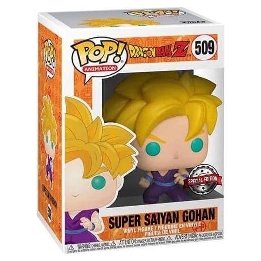 Pop Animation: Dragon Ball Z - Super Saiyan Gohan Collectible Figure, Multicolor