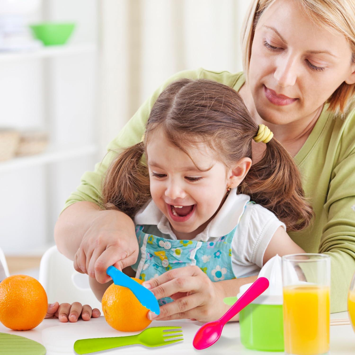 Juego de Cubiertos Reutilizables para Niños Jawbush 12 Piezas