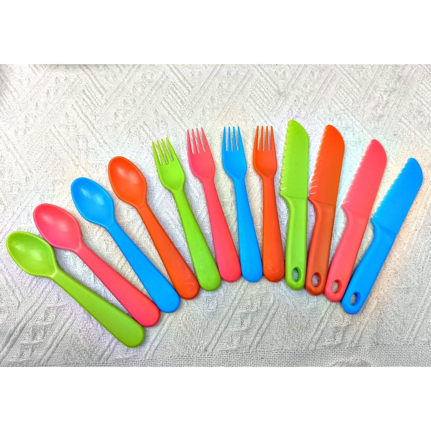 Juego de Cubiertos Reutilizables para Niños Jawbush 12 Piezas